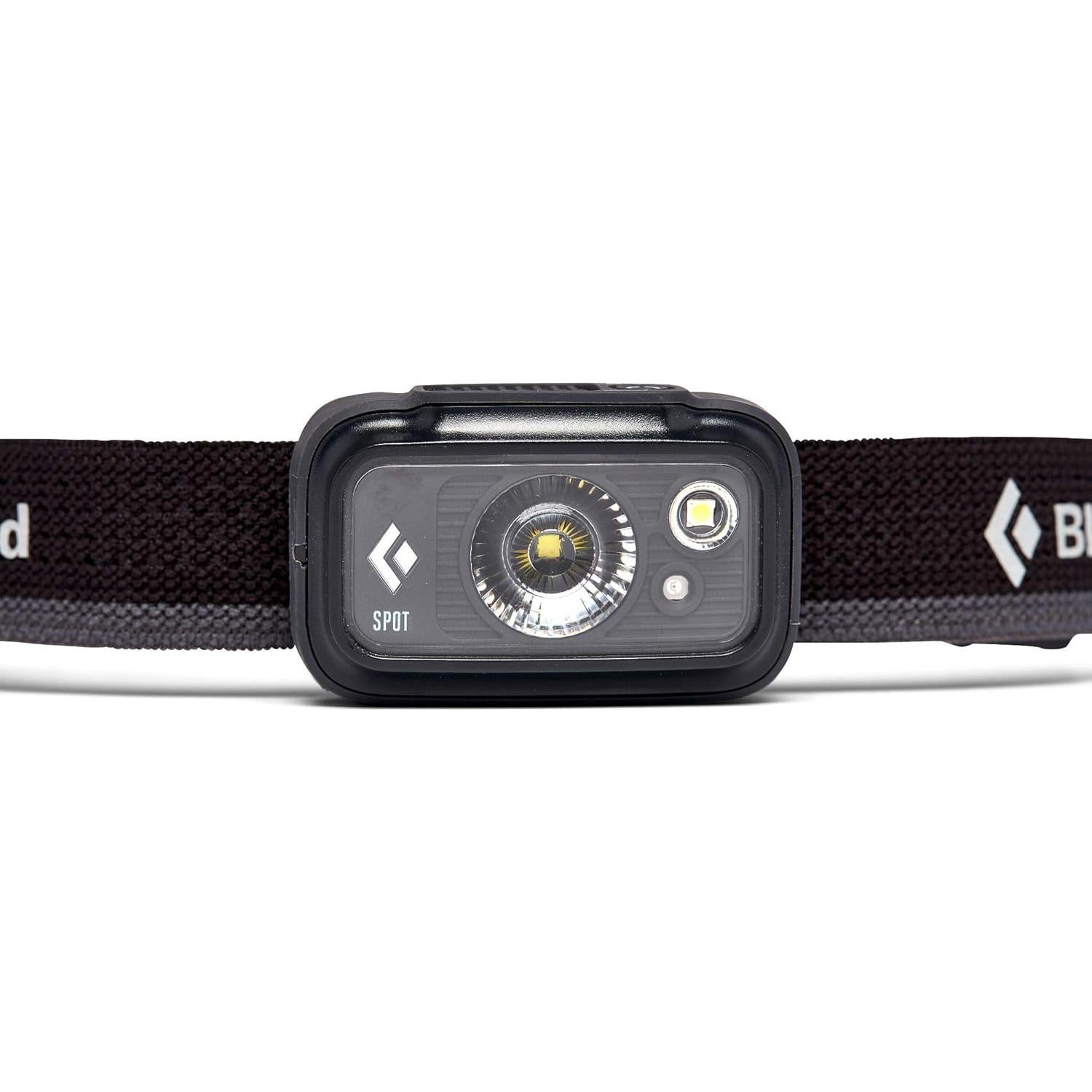 Linterna Frontal LED Black Diamond Spot 350, Impermeable y Compacta