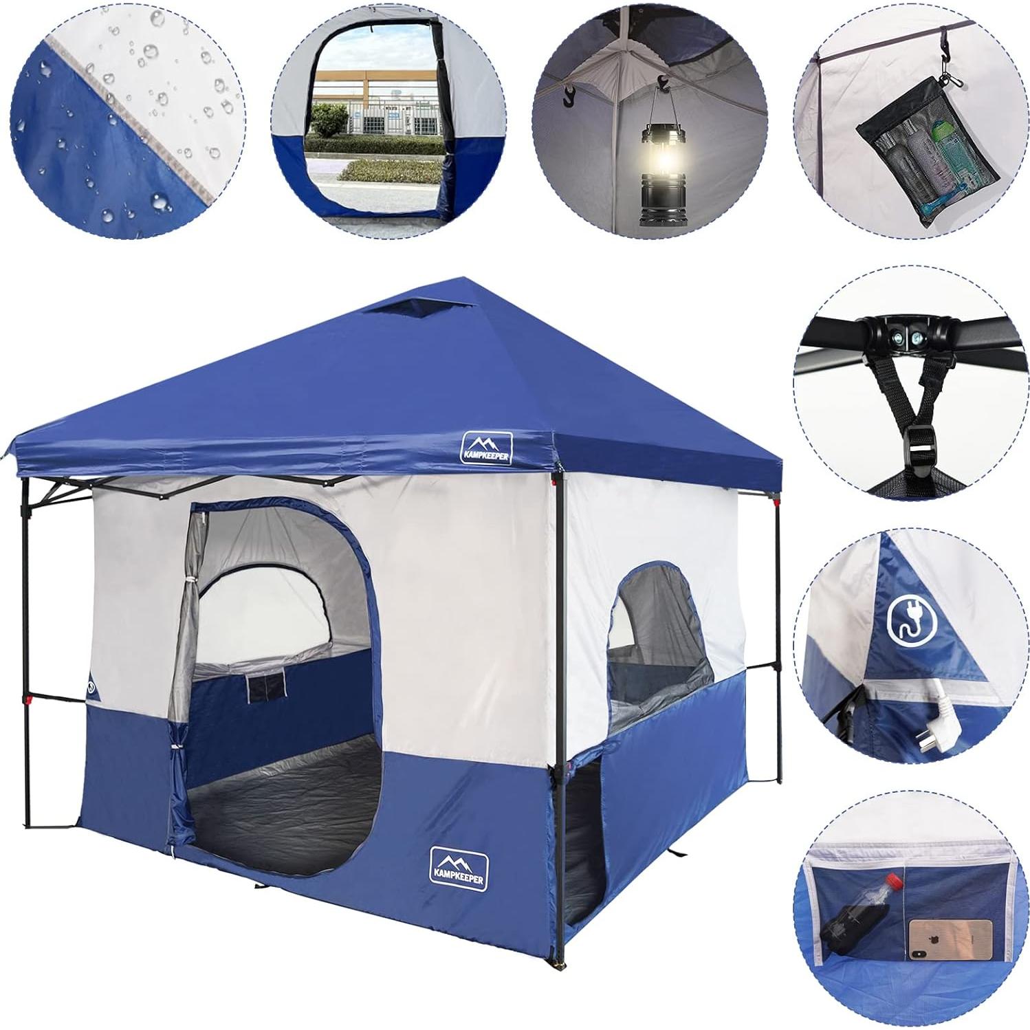 Tienda Interna KAMPKEEPER para Canopy 10x10, Azul Marino