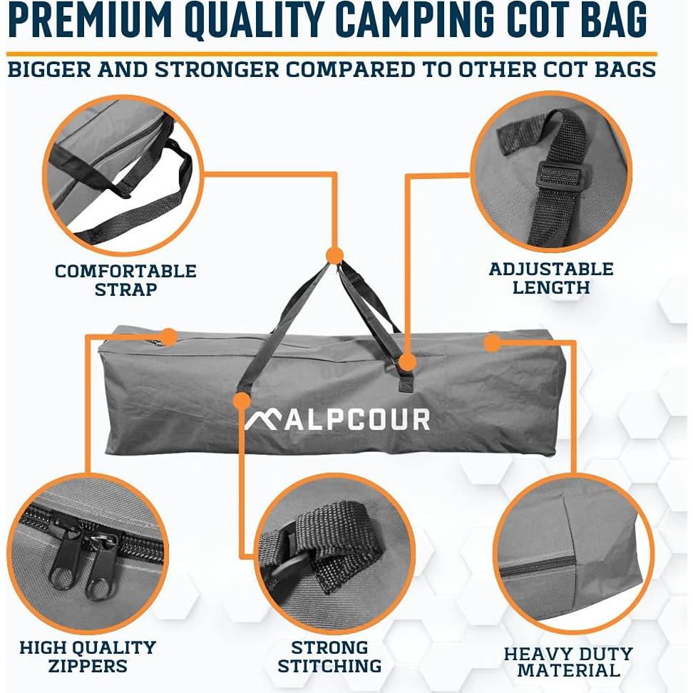Bolsa de Cama Camping Alpcour Verde Militar 106.68 cm Resistente