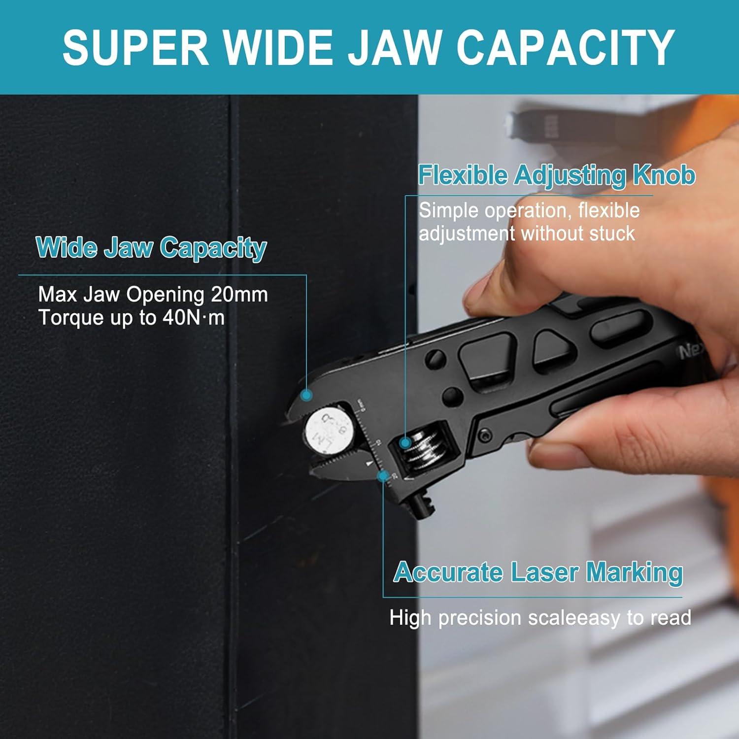 Multiherramienta 9 en 1 NexTool Llave Ajustable Acero Inoxidable