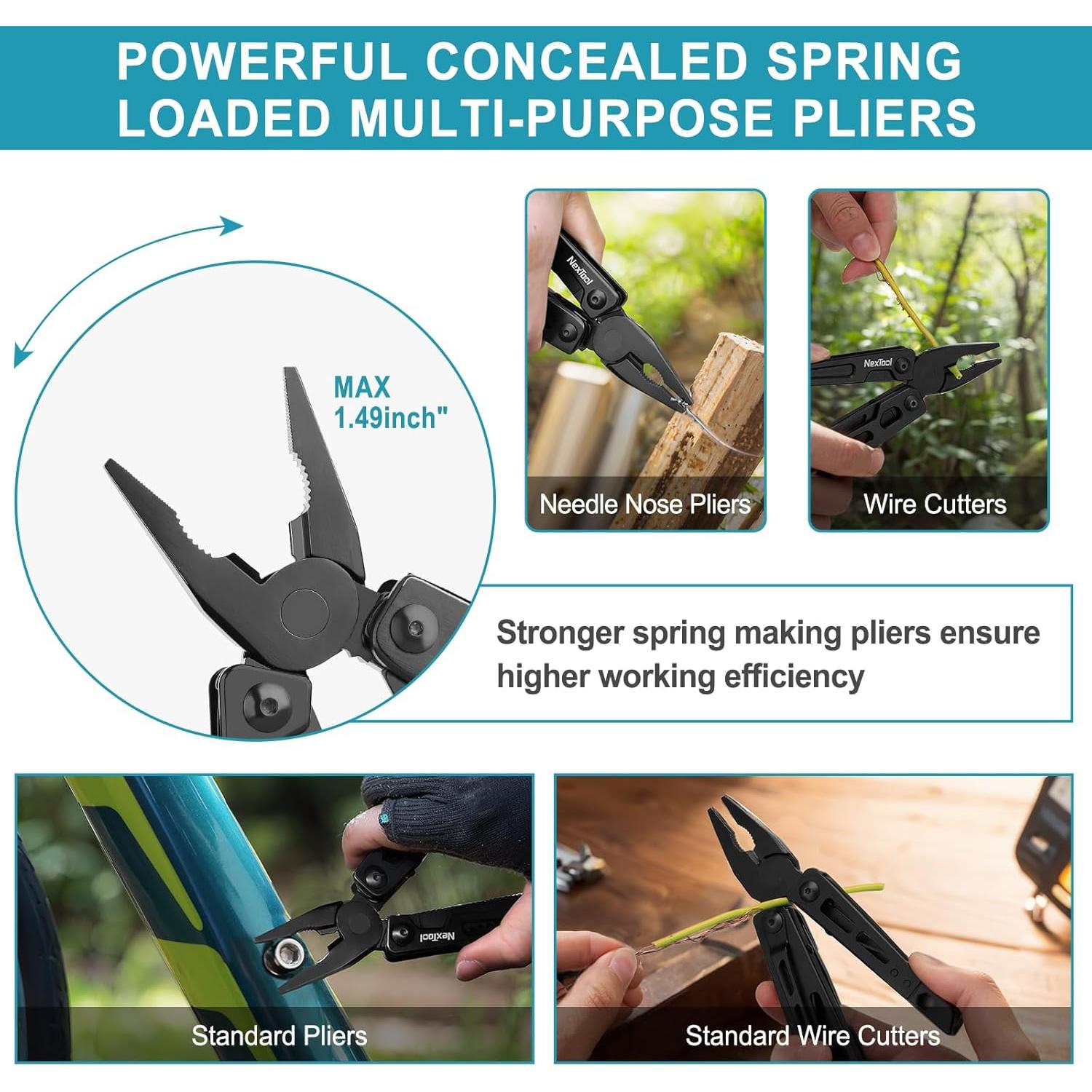 Multiherramienta 9 en 1 NexTool Llave Ajustable Acero Inoxidable