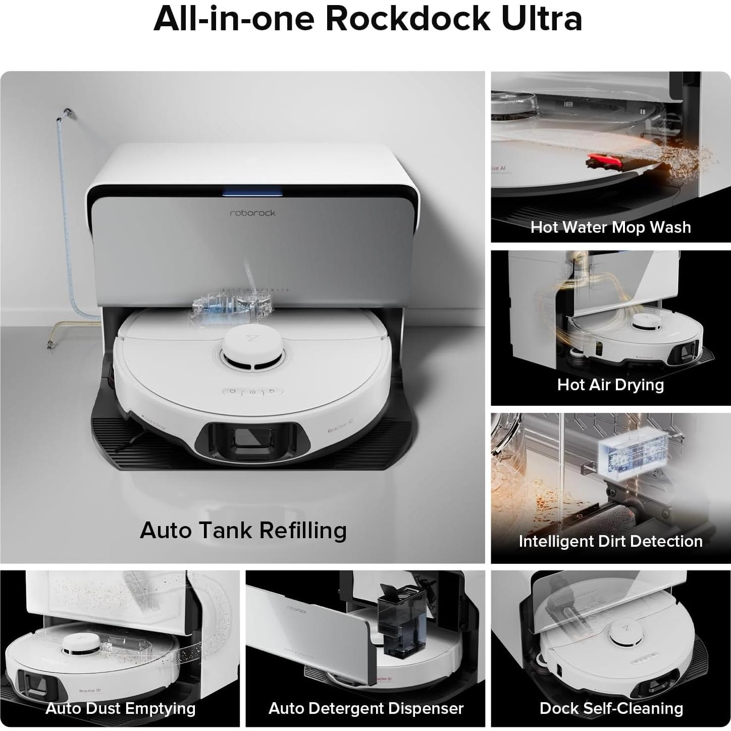 Aspiradora Robot Roborock S8 Max Ultra 8000Pa Blanco