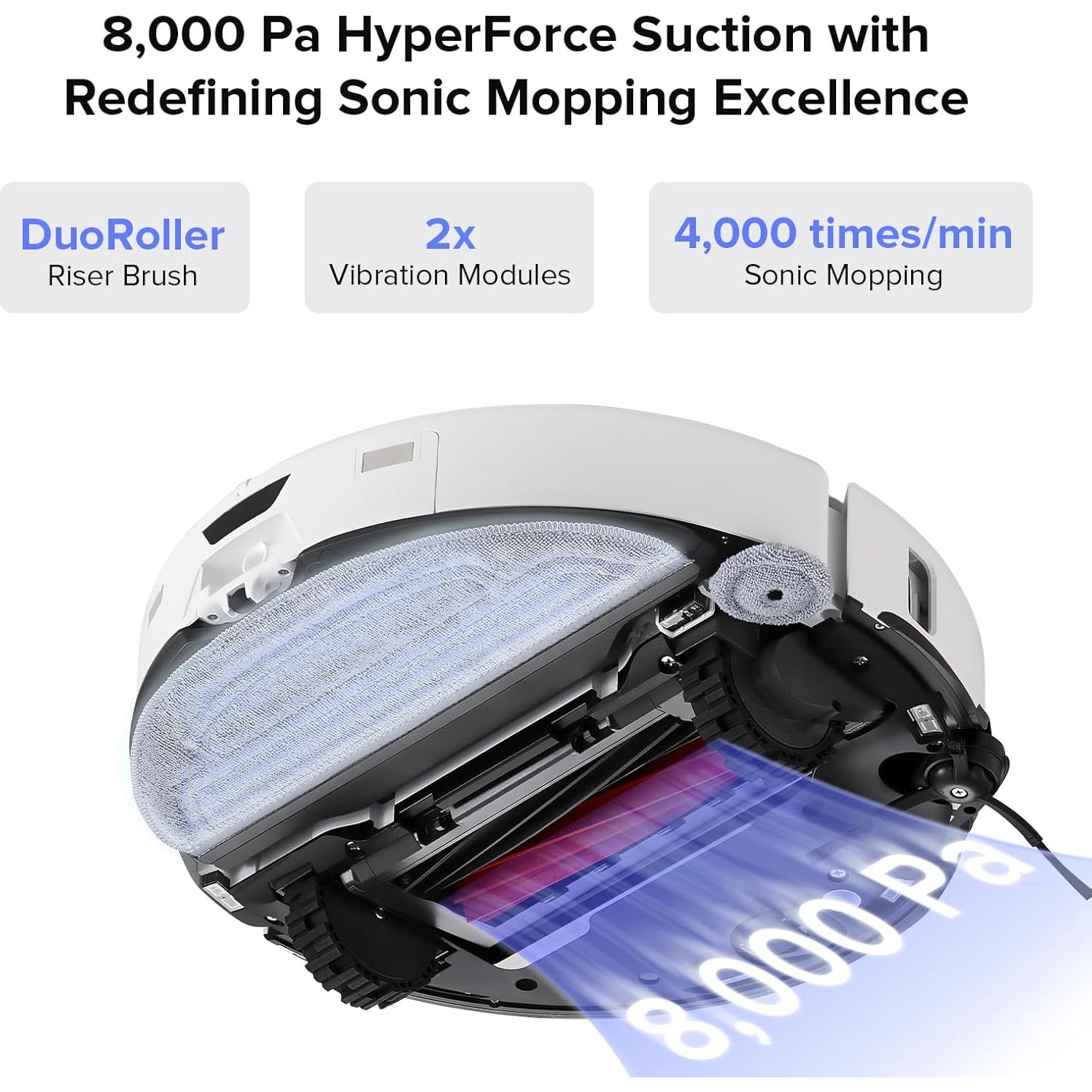 Aspiradora Robot Roborock S8 Max Ultra 8000Pa Blanco