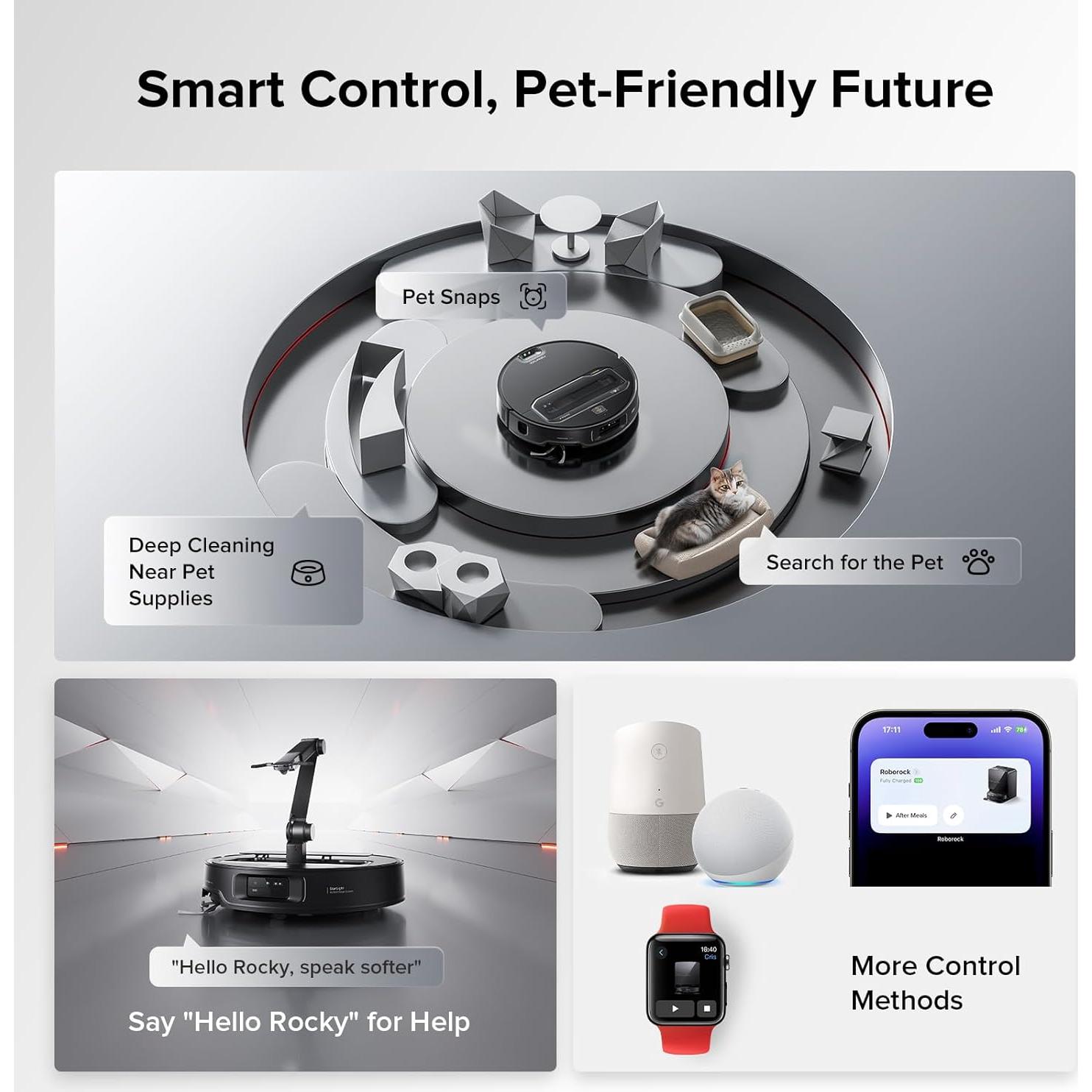 Aspiradora Robot Roborock Saros Z70 con Mopa y Brazo OmniGrip