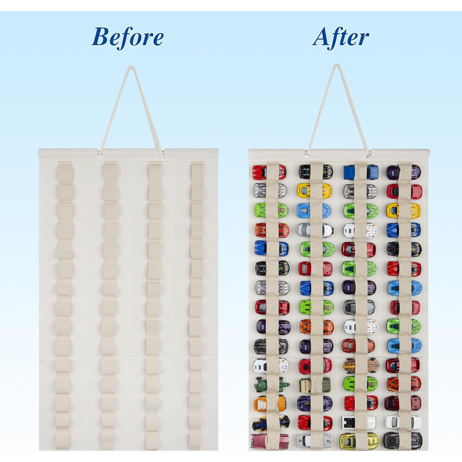 Organizador Colgante JOYMOMO para 60 Coches de Juguete