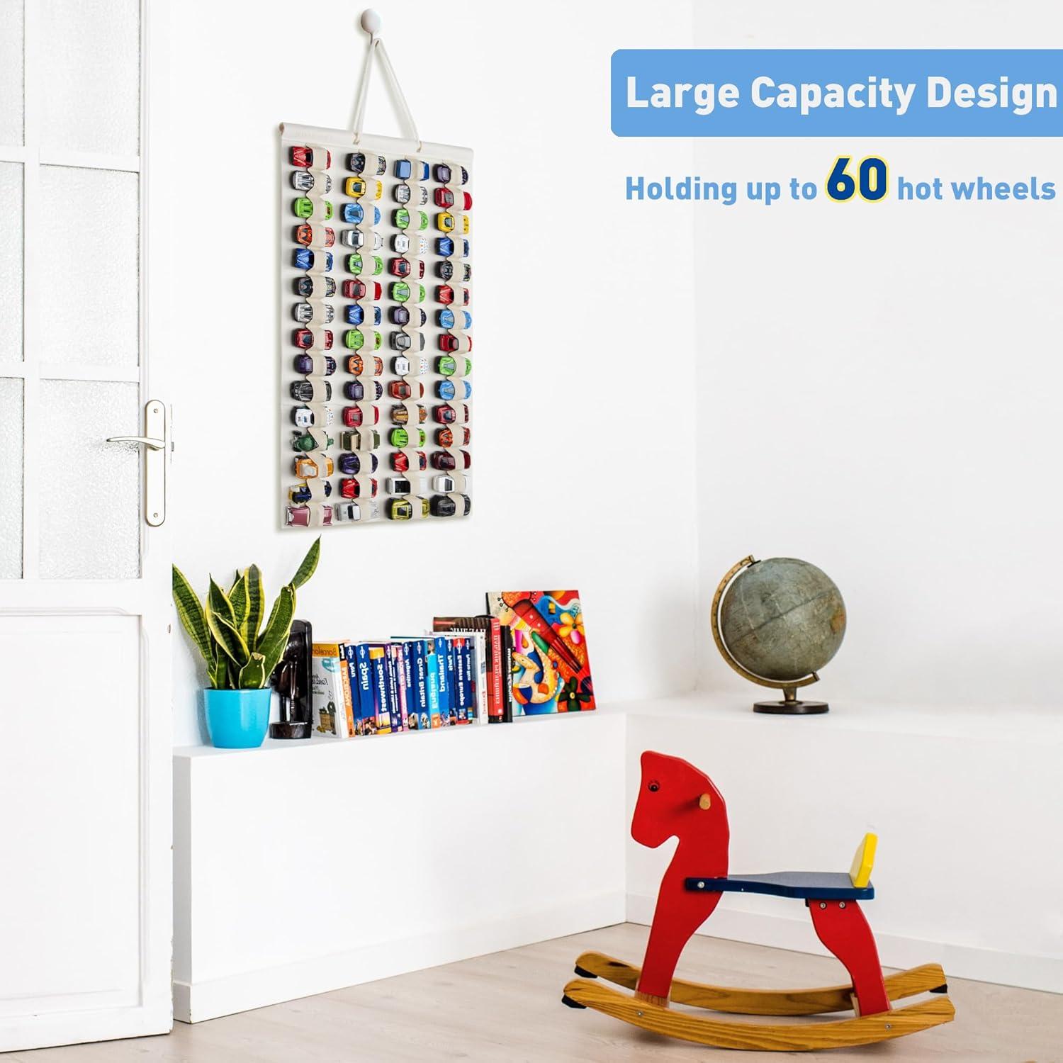 Organizador Colgante JOYMOMO para 60 Coches de Juguete