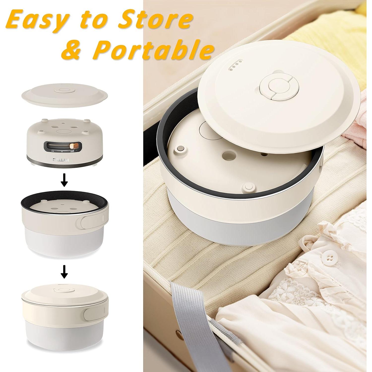 Cocina Eléctrica HYTRIC 2L Antiadherente Portátil con Mango Plegable