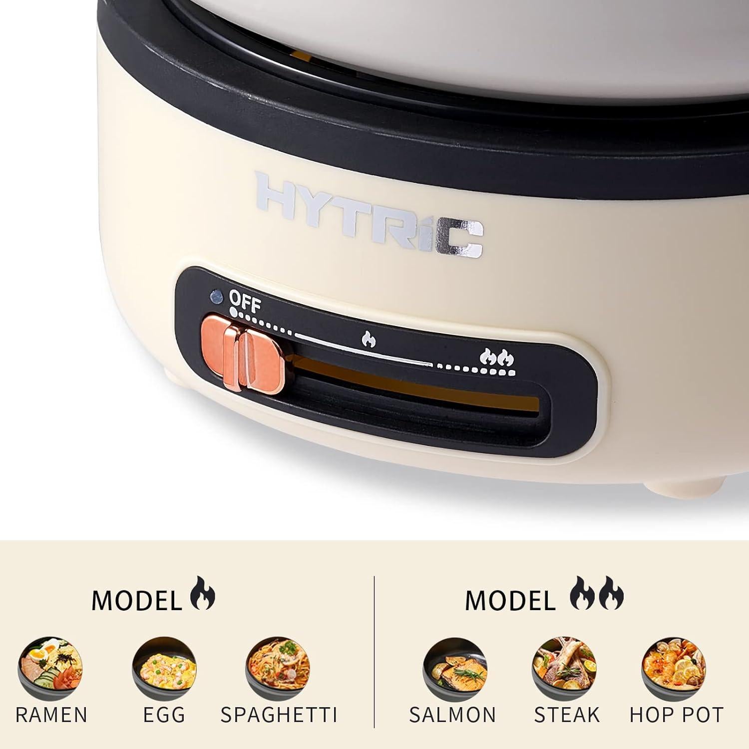 Cocina Eléctrica HYTRIC 2L Antiadherente Portátil con Mango Plegable