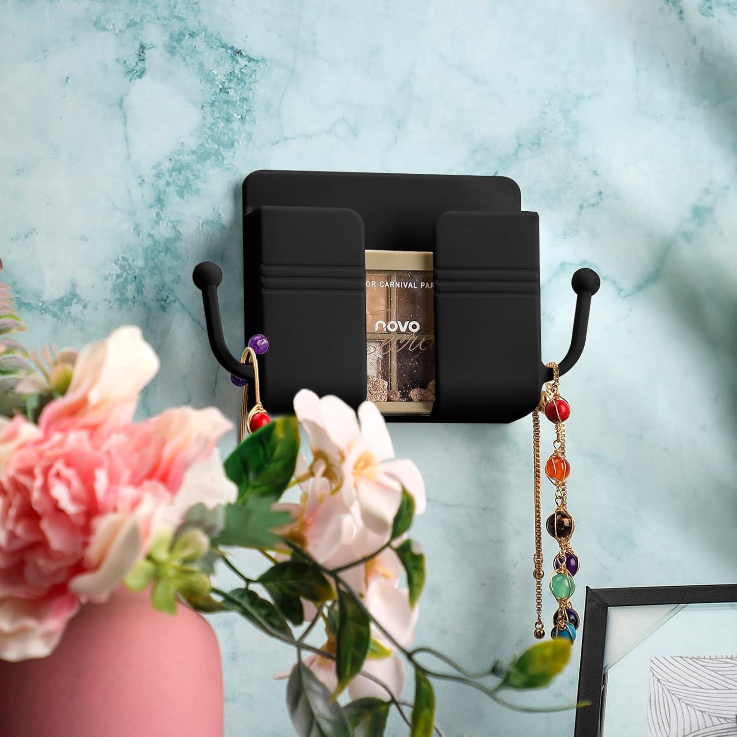 Soporte de Teléfono Montaje en Pared Jetec 6 Pcs Negro