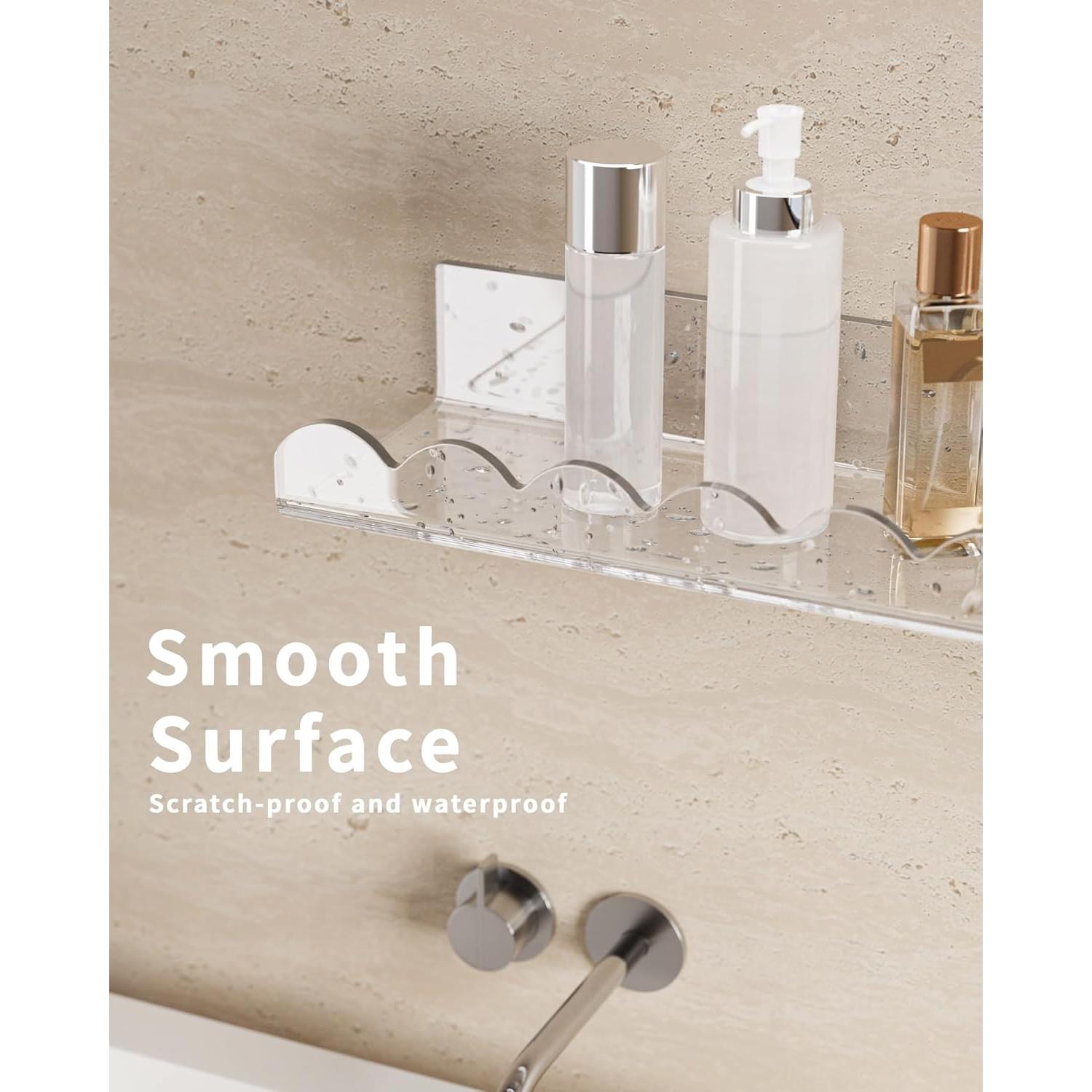 Estante Flotante Acrílico G&W Gruwald 4 Pack 39.9 cm Transparente