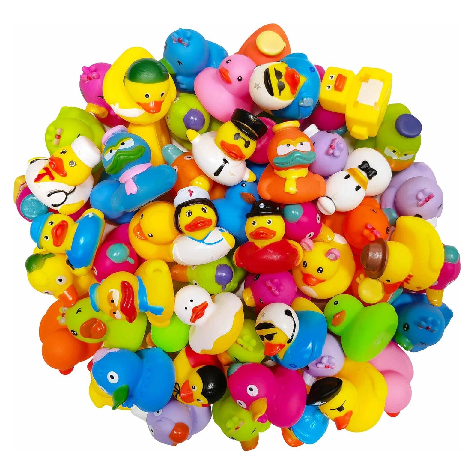 Patitos de goma Arttyma surtidos para baño - Paquete de 30