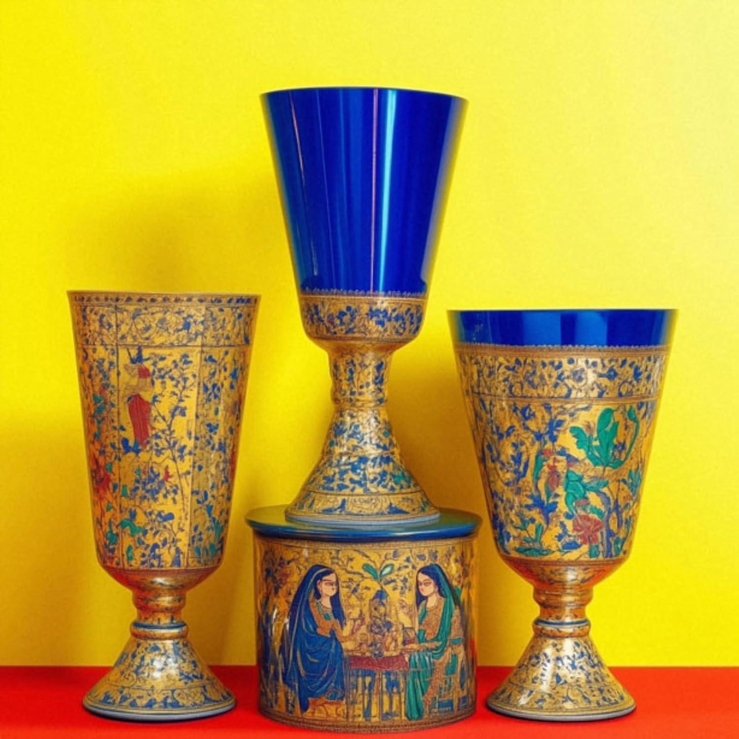 Hojas de Oro Imitación KZZDNN 100 Piezas 8.9x8.9 cm Azul