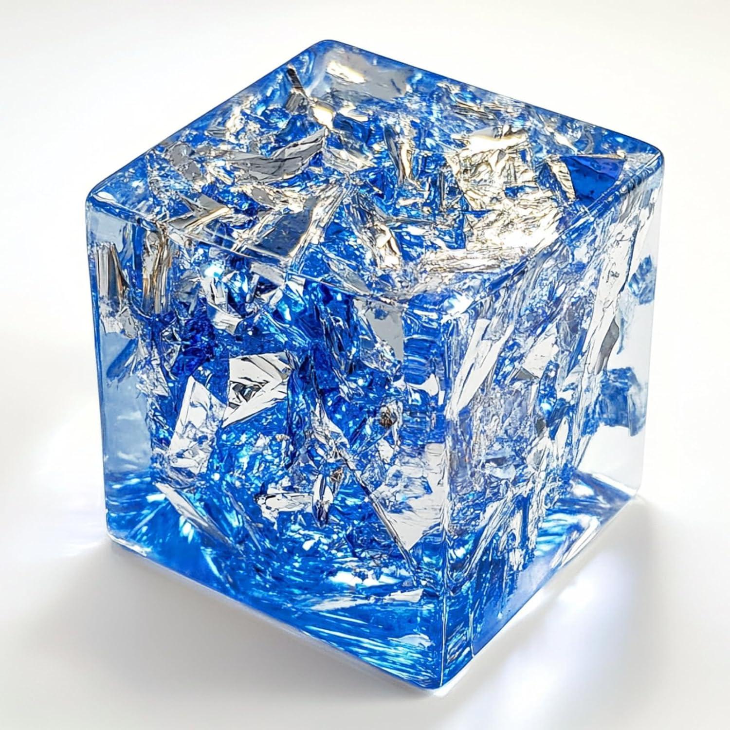 Hojas de Oro Imitación KZZDNN 100 Piezas 8.9x8.9 cm Azul