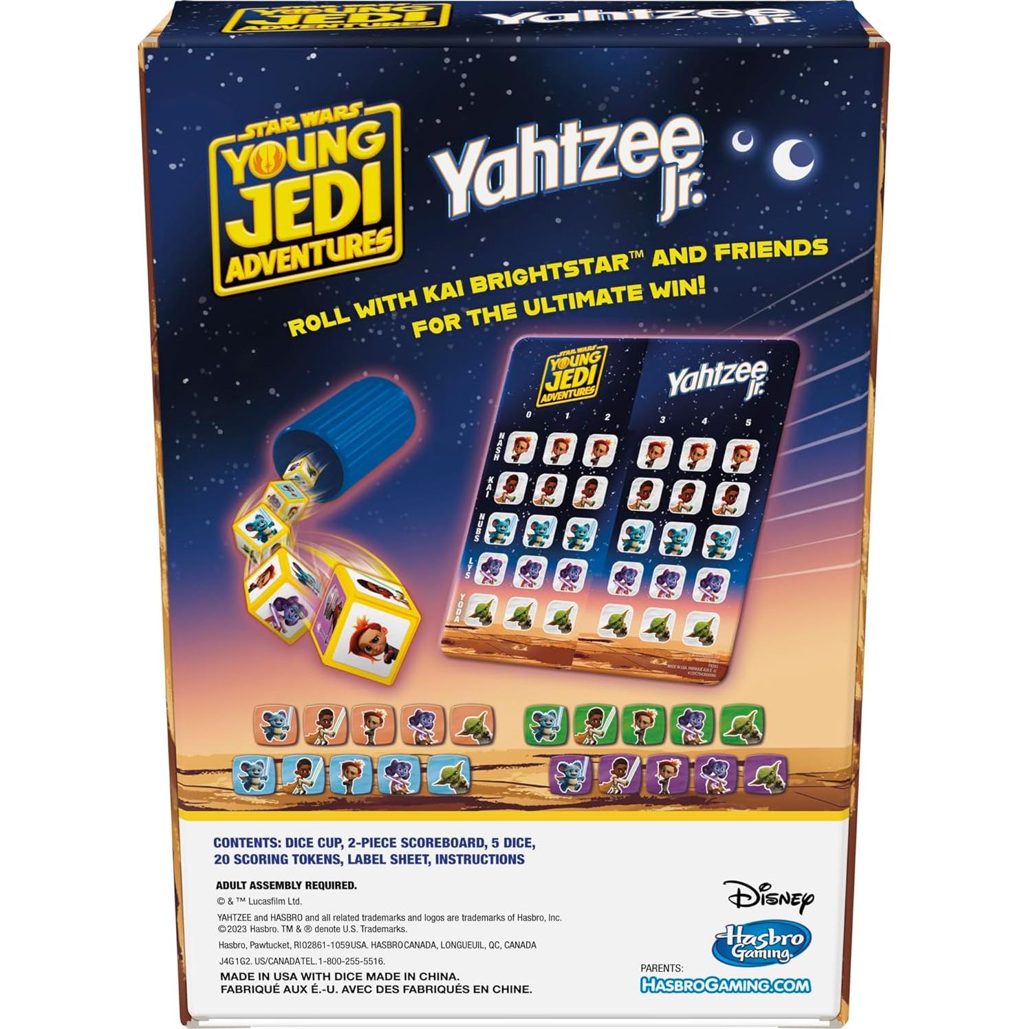 Juego de Mesa Yahtzee Jr. Star Wars para Niños 4+
