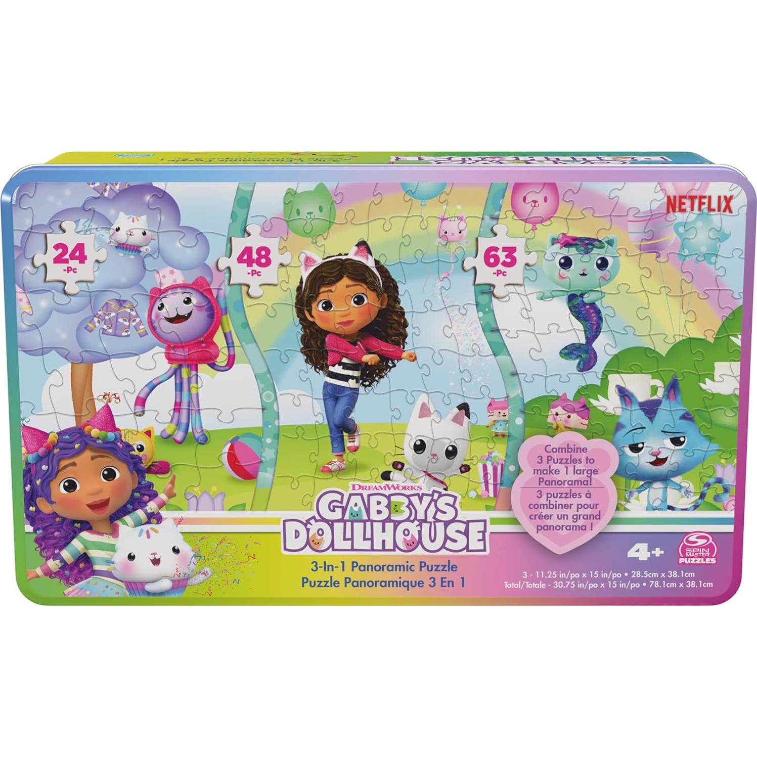 Rompecabezas Panorámico 3 en 1 Spin Master - 24, 48 y 63 Piezas