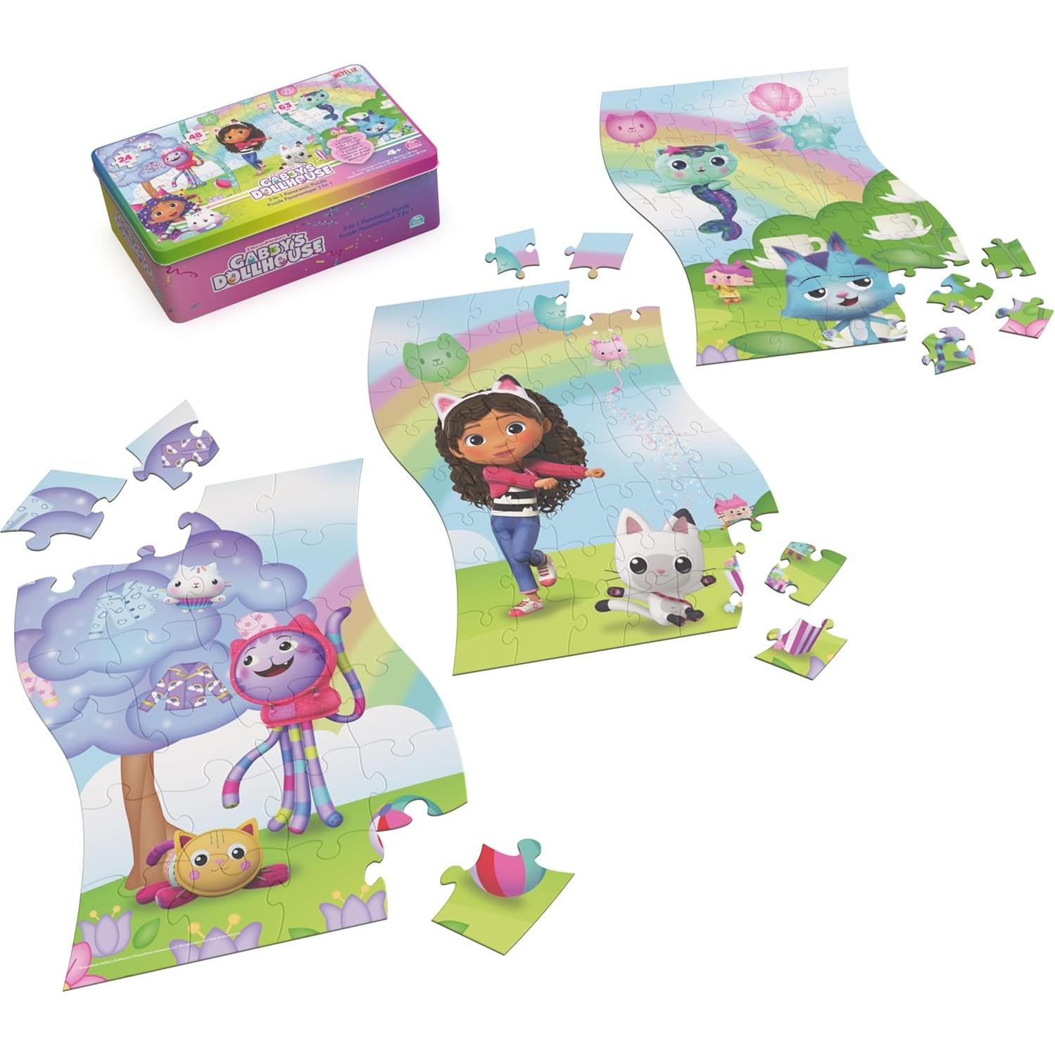 Rompecabezas Panorámico 3 en 1 Spin Master - 24, 48 y 63 Piezas