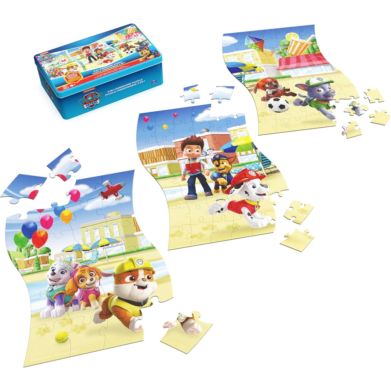 Rompecabezas Panorámico 3 en 1 Spin Master - 24, 48 y 63 Piezas