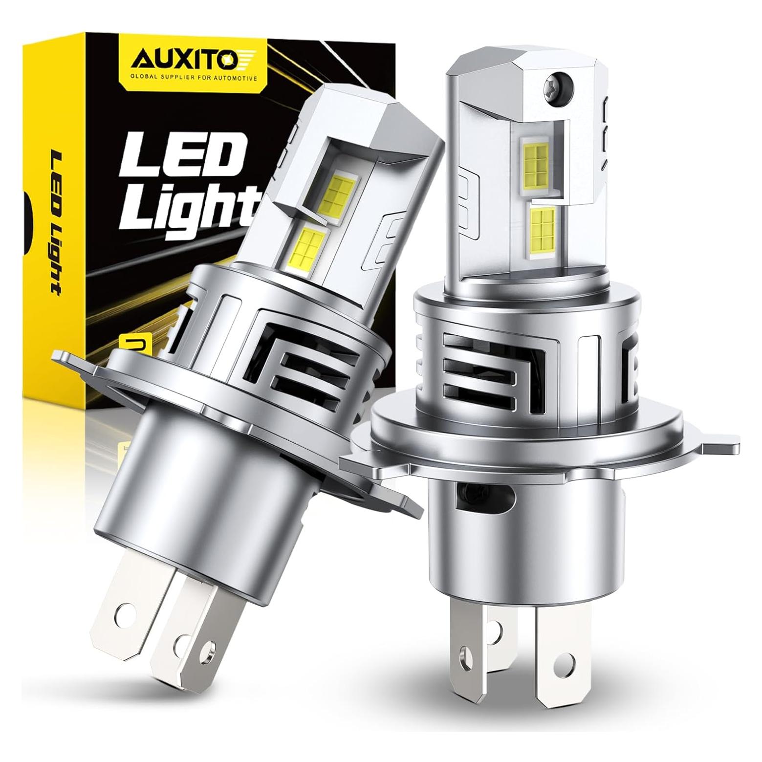 Bombillas H4 AUXITO 9003 LED 33000LM 6500K Conectar y Usar