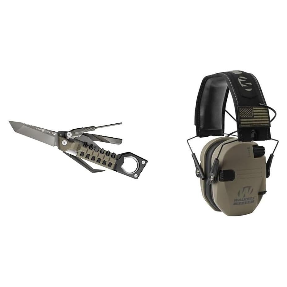 Herramienta 19-en-1 Real Avid y Auriculares Walker's Razor Slim