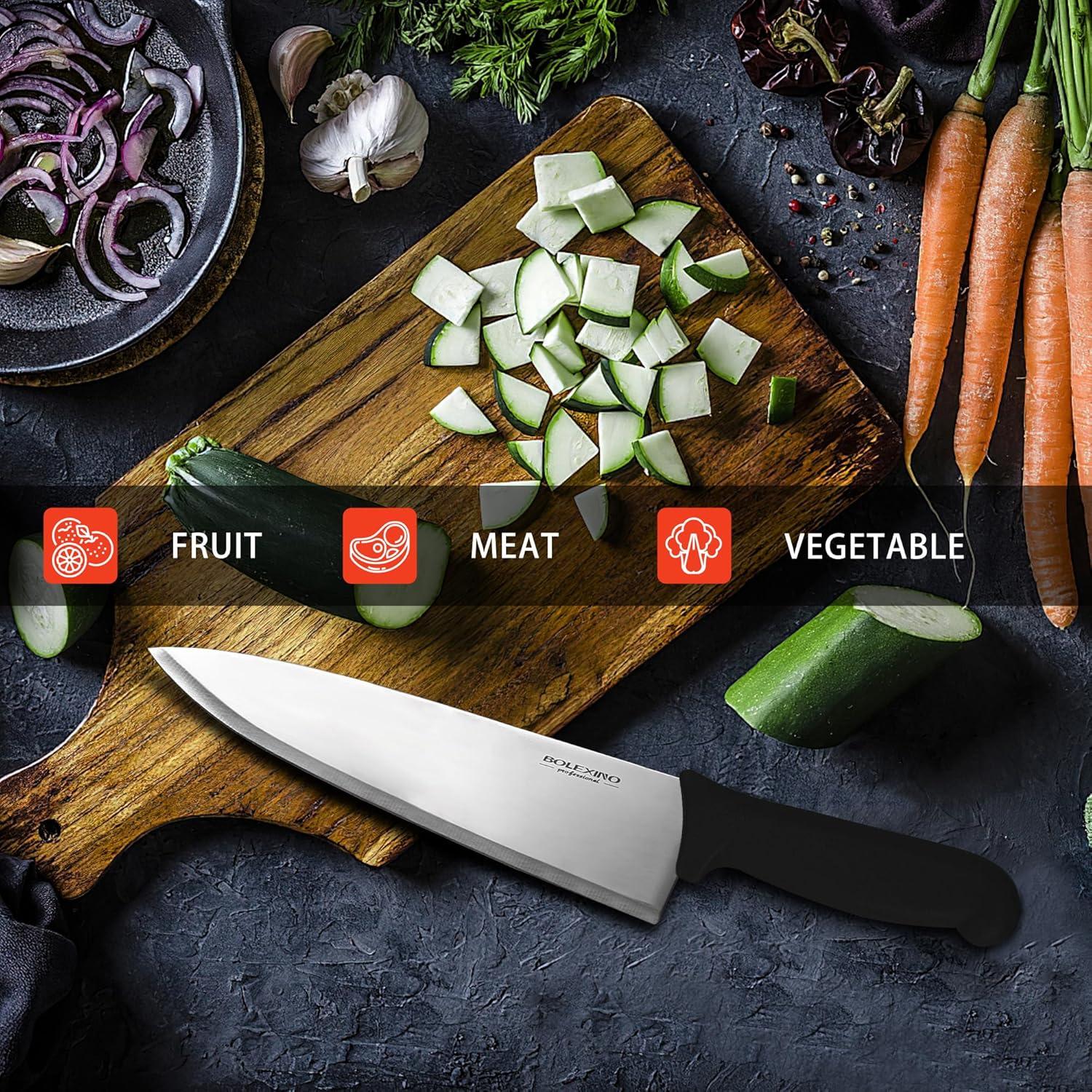 Cuchillo de Chef Profesional Bolexino 20.32 cm Acero Inoxidable