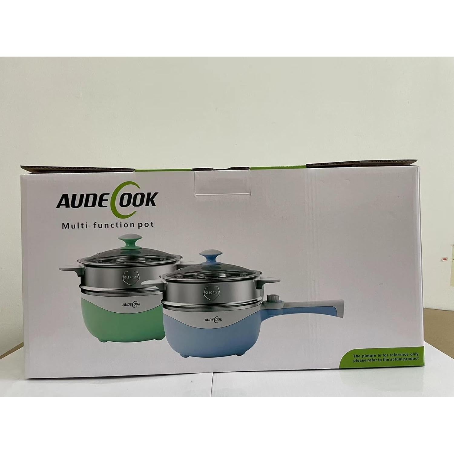 Audecook Olla Eléctrica 1.7L Antiadherente Verde-B