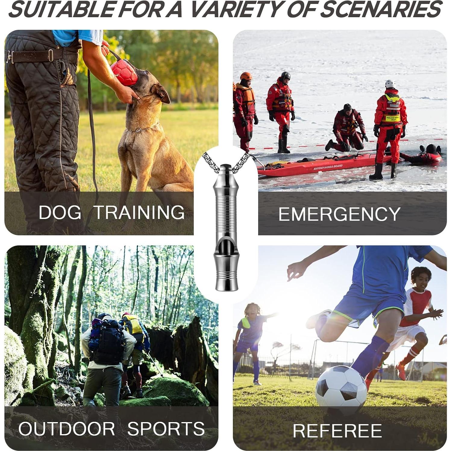 Silbato de Emergencia TISUR de Titanio 120dB - 2 Piezas