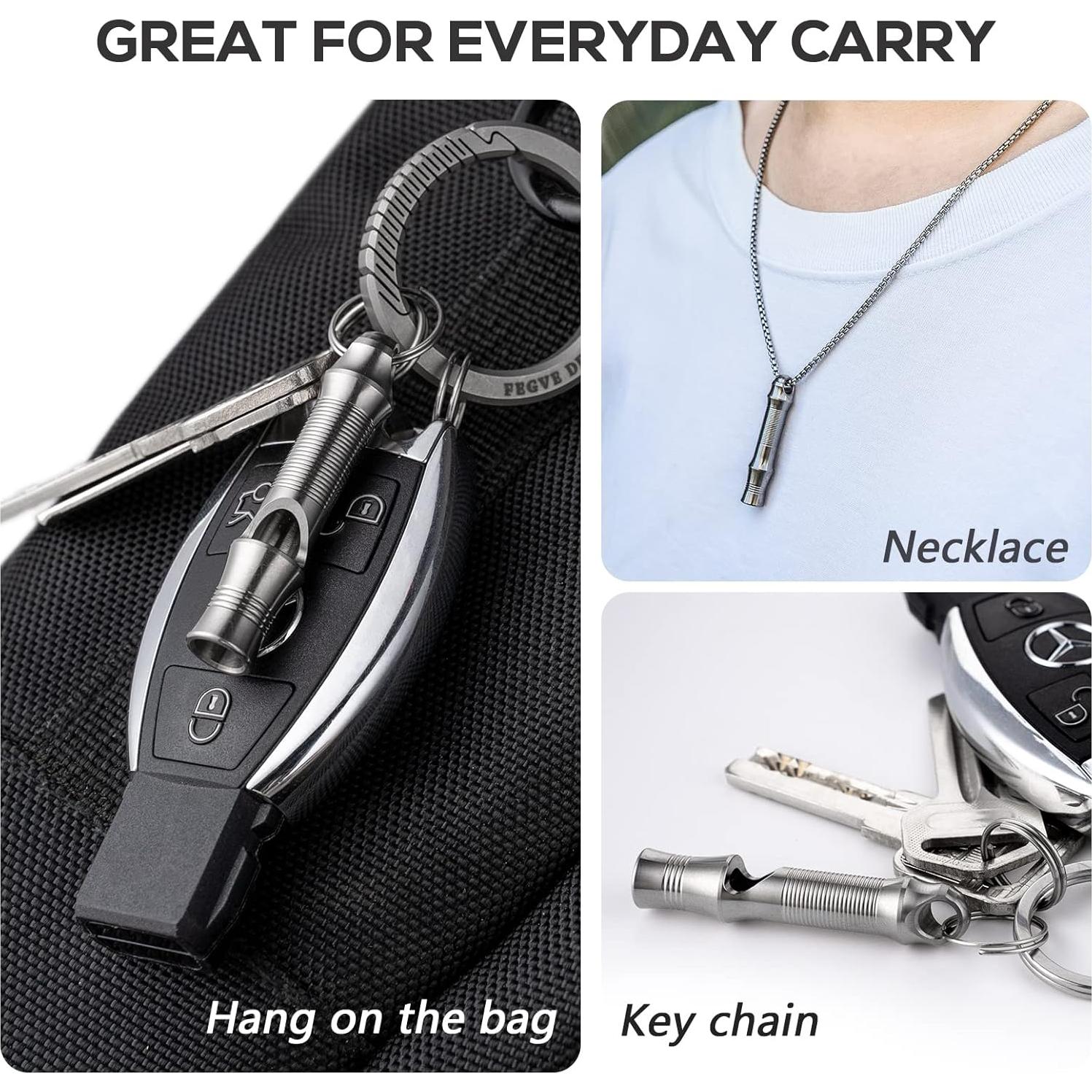 Silbato de Emergencia TISUR de Titanio 120dB - 2 Piezas