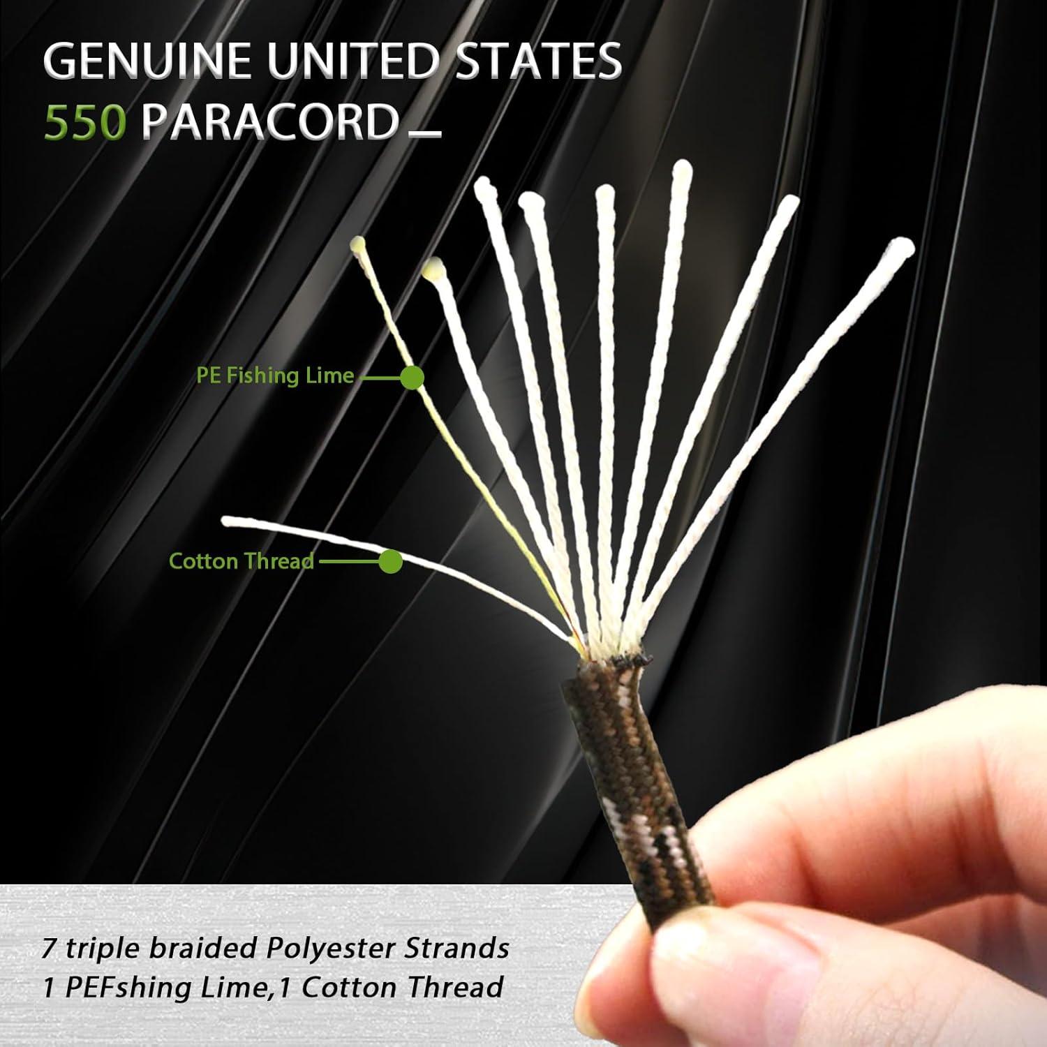 Juego de Supervivencia SET007 con Paracord 20 en 1 para Camping