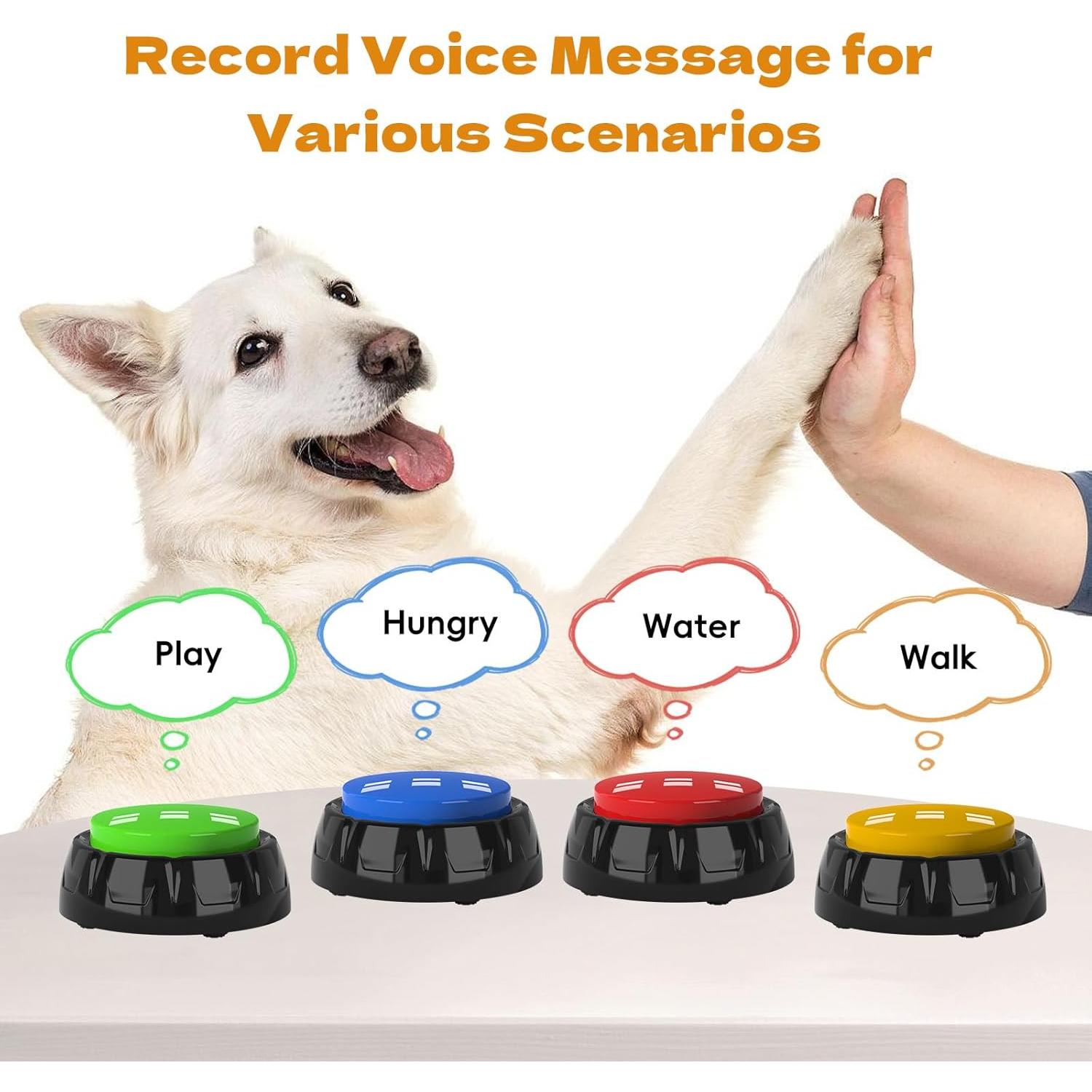 Botones de Grabación de Voz para Mascotas ipawspace - Set de 4