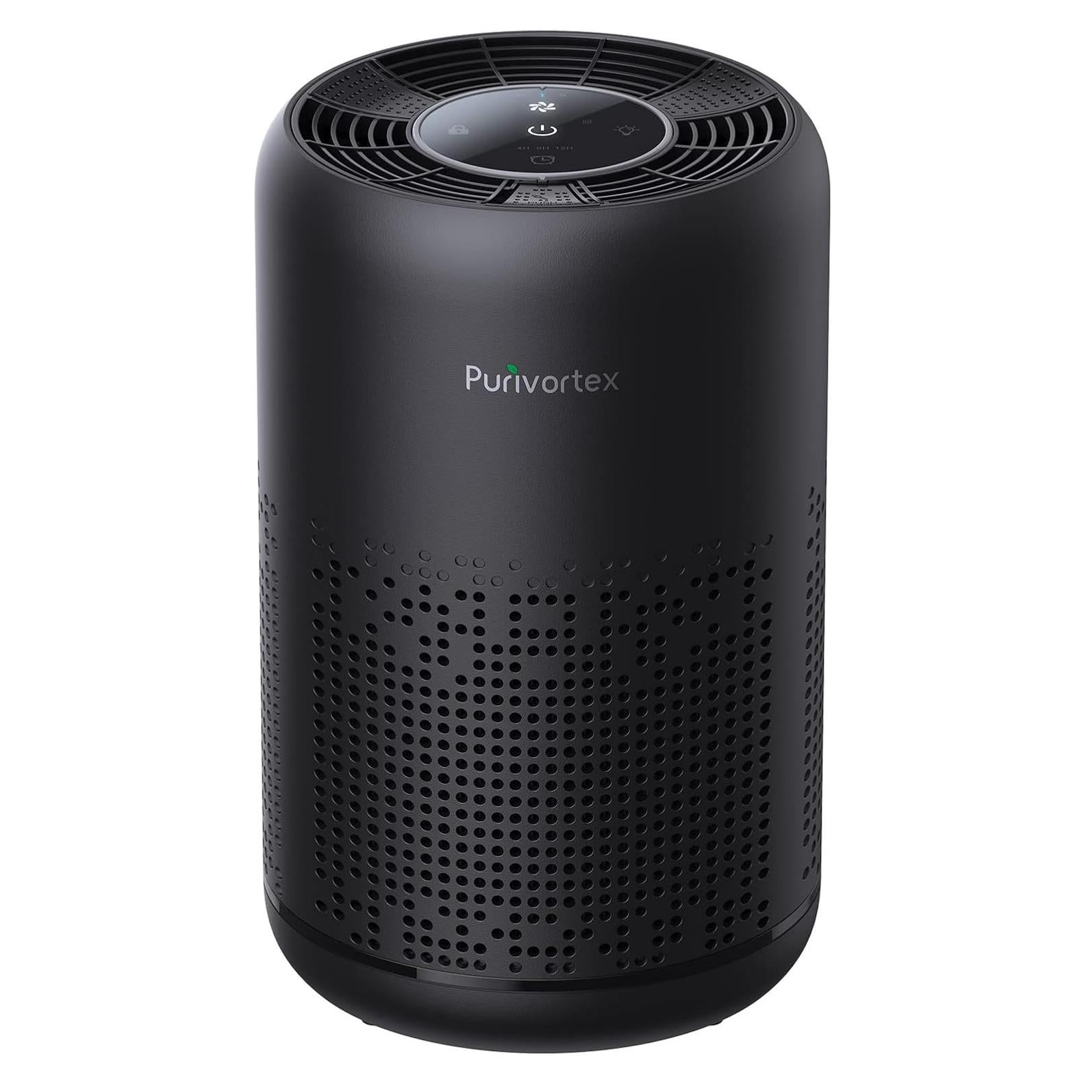 Purificador de Aire HEPA AC300 - Portátil 20m² - Negro