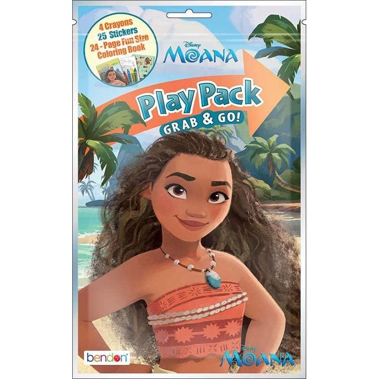 Libro para Colorear Disney Moana con Marcador y Stickers
