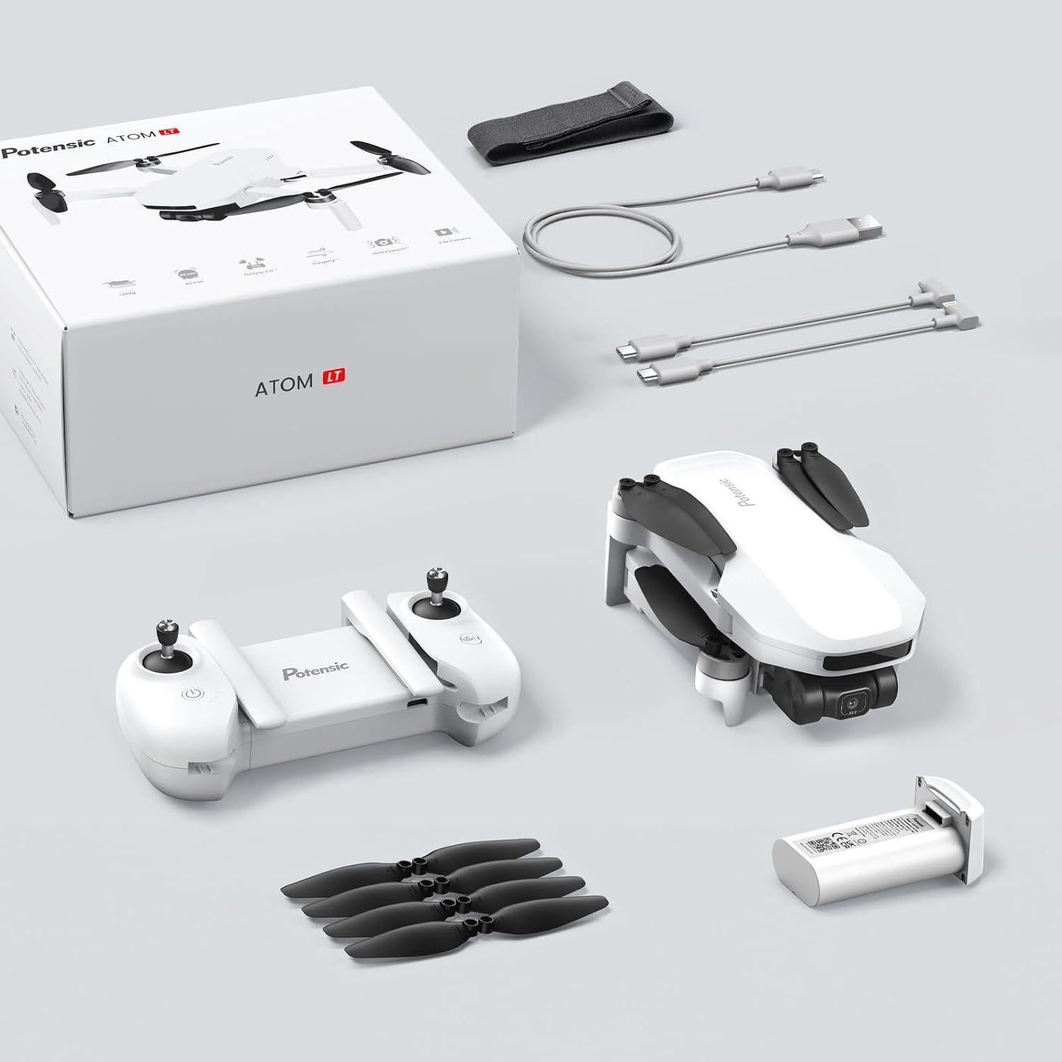 Dron Potensic ATOM LT 249g con Cámara 2.5K y 80 Min Vuelo