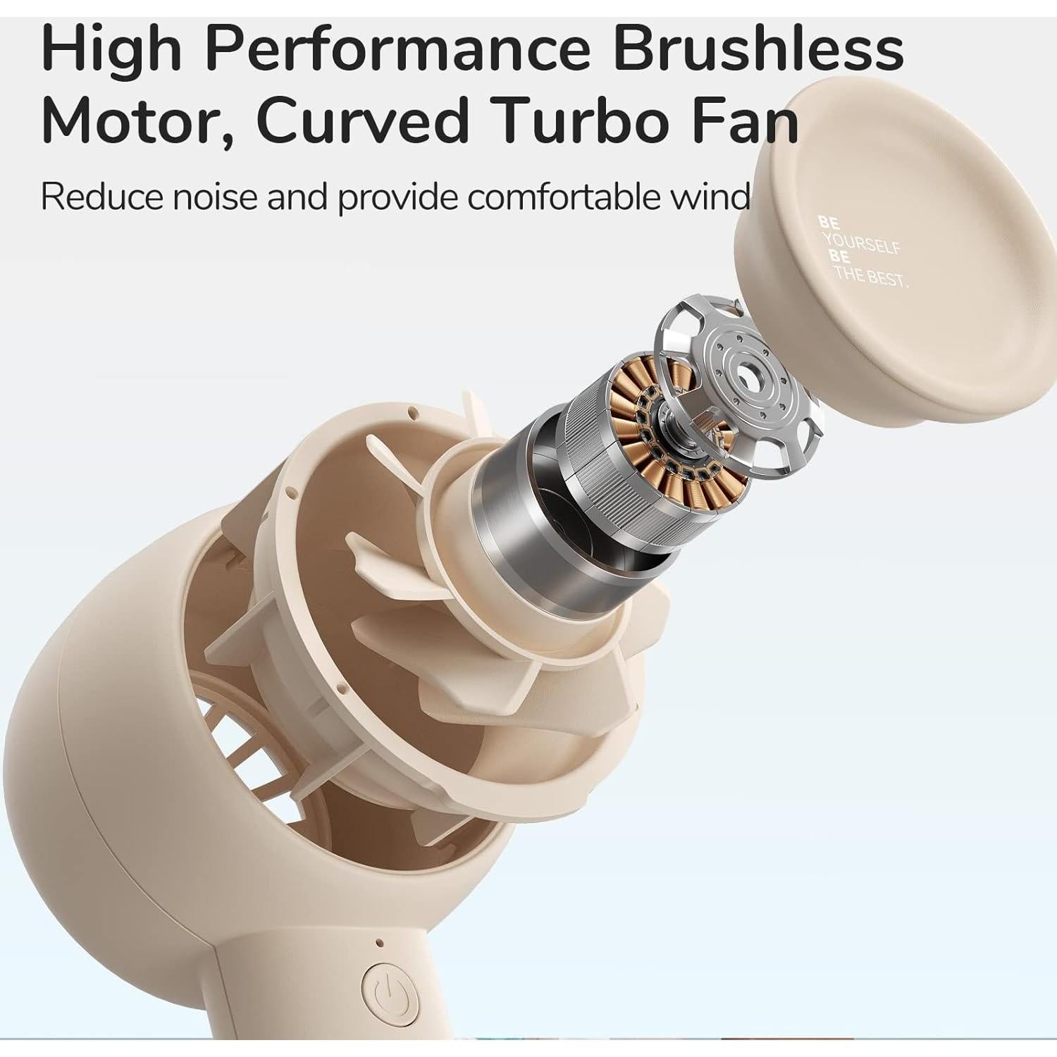 Ventilador Portátil JISULIFE FA42 2000mAh 3 Velocidades Sin Aspas