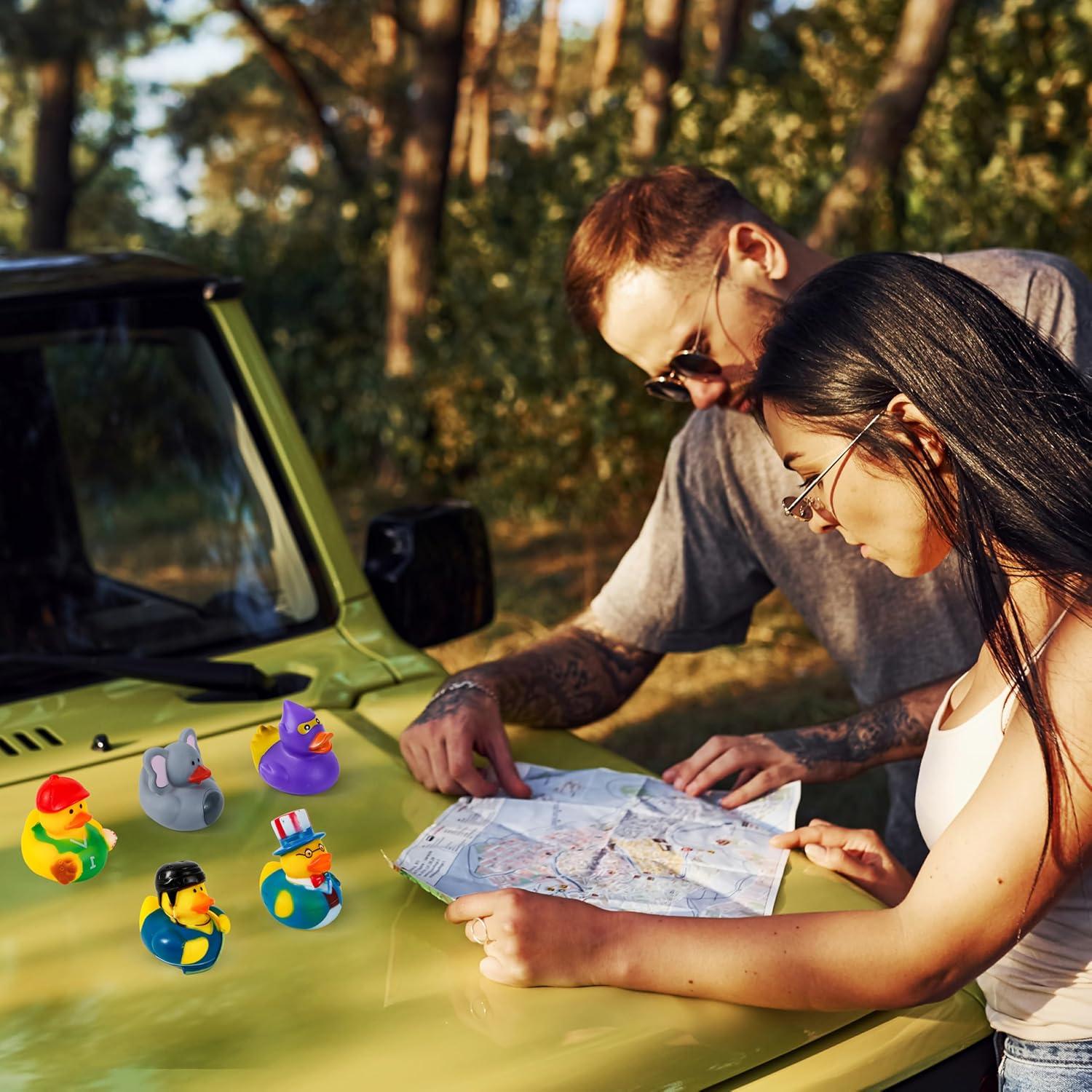 30 Mini Patitos de Goma JOYIN para Juguetes de Baño