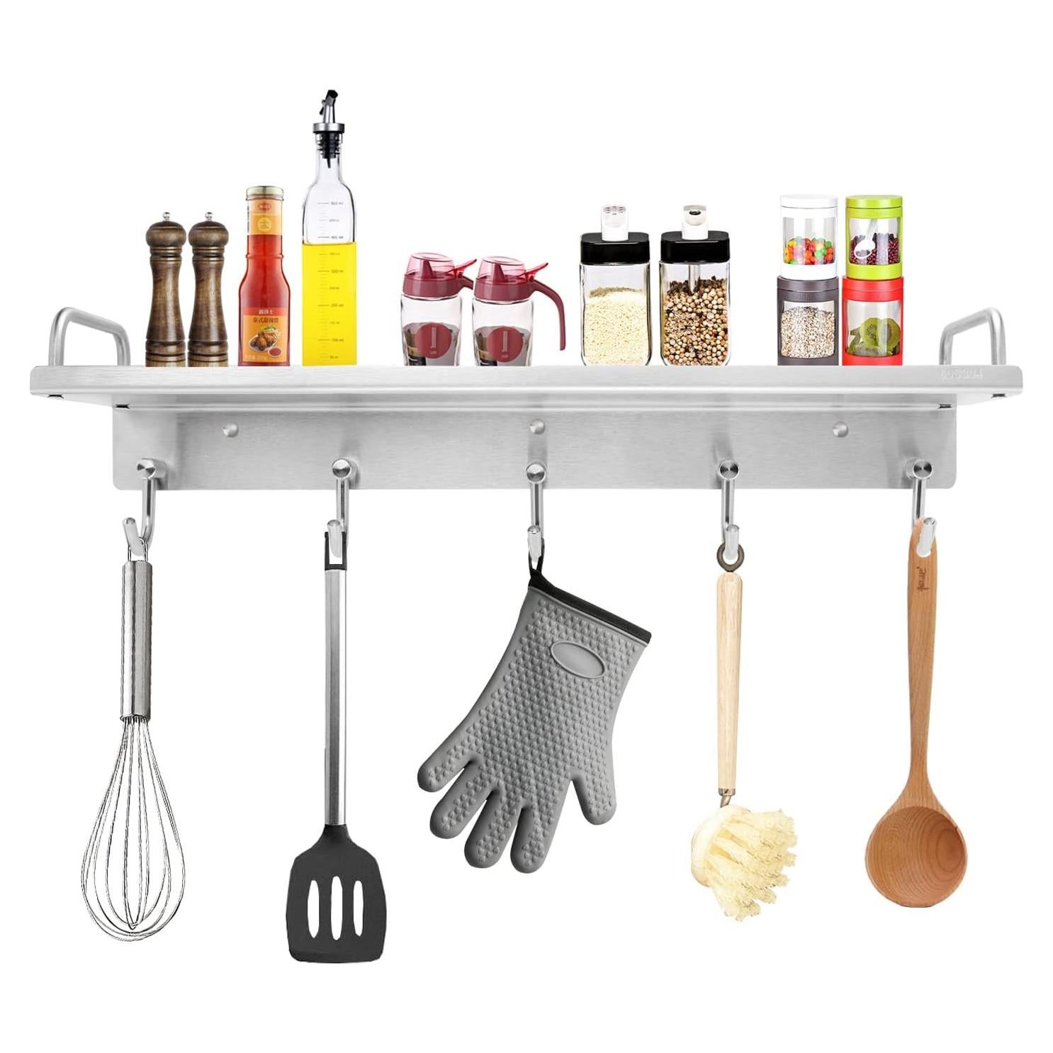 Estante de Cocina Audmore de Acero Inoxidable 40x11.5 cm