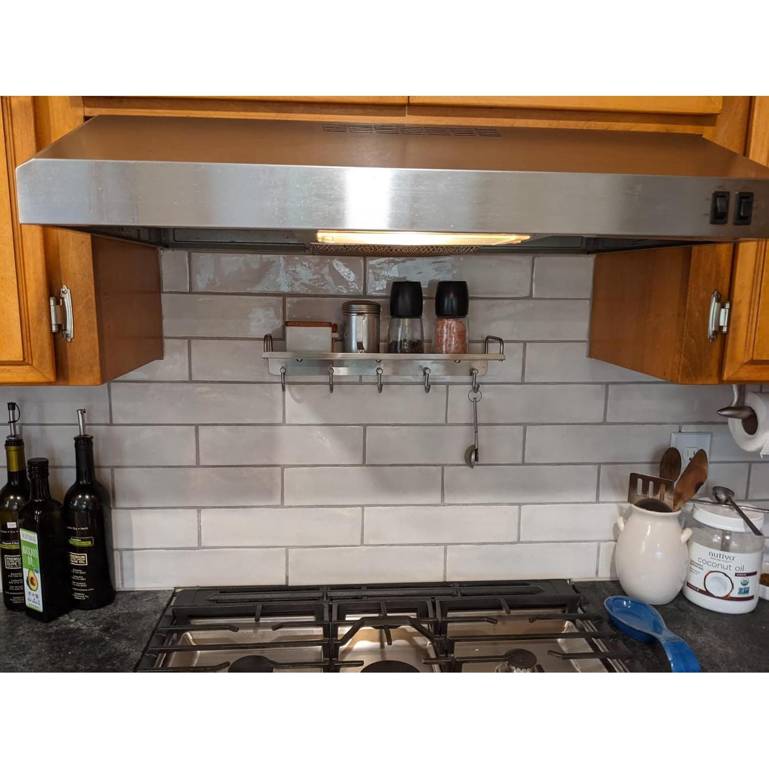 Estante de Cocina Audmore de Acero Inoxidable 40x11.5 cm