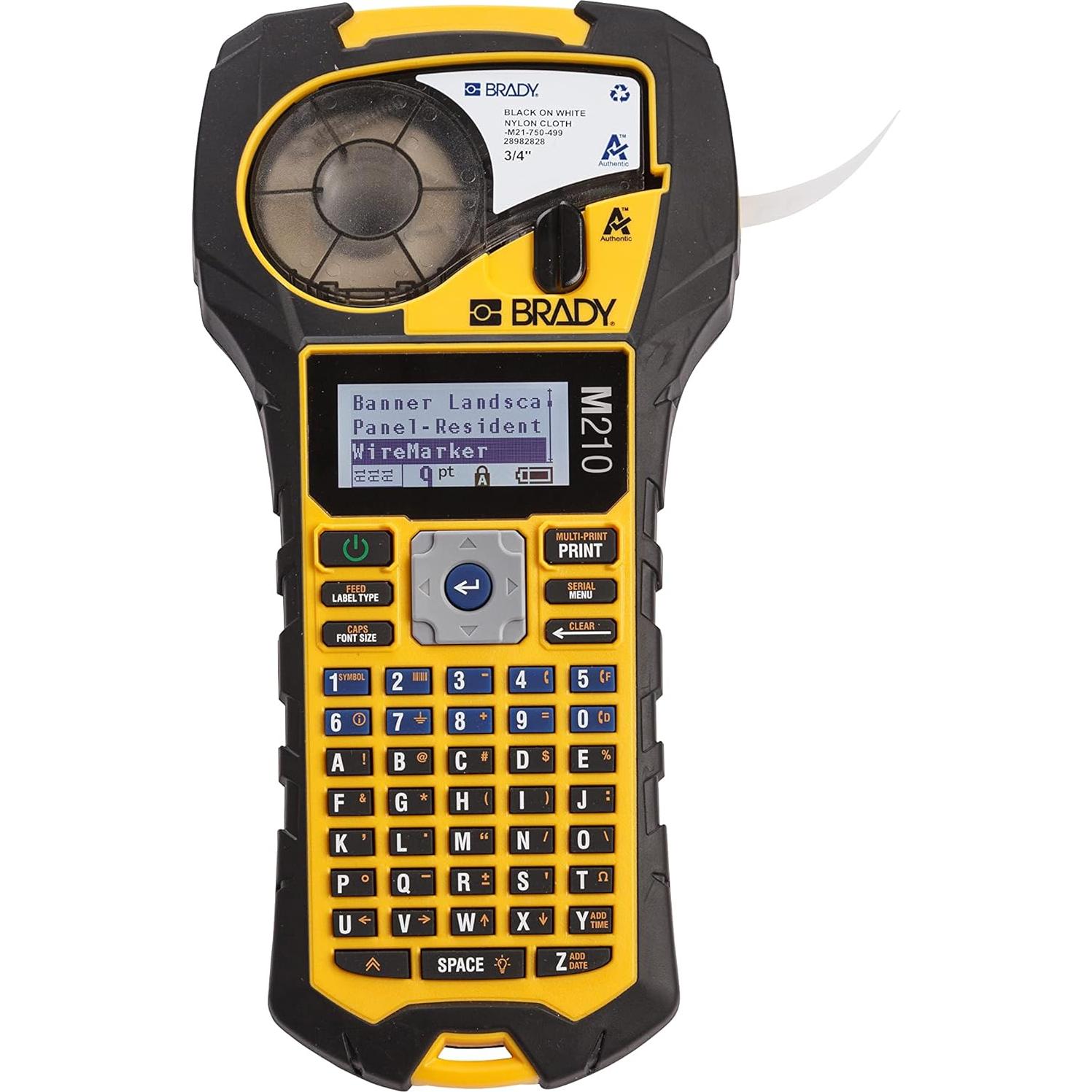 Impresora de Etiquetas Portátil Brady M210 + Rollo Vinilo B595