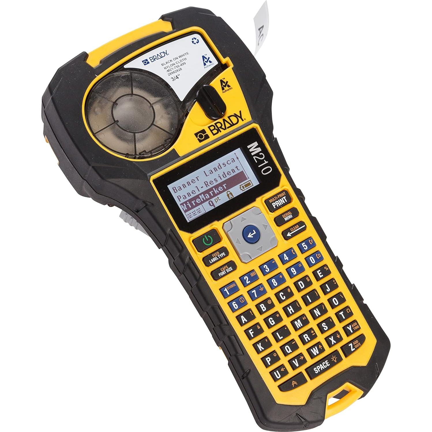 Impresora de Etiquetas Portátil Brady M210 + Rollo Vinilo B595