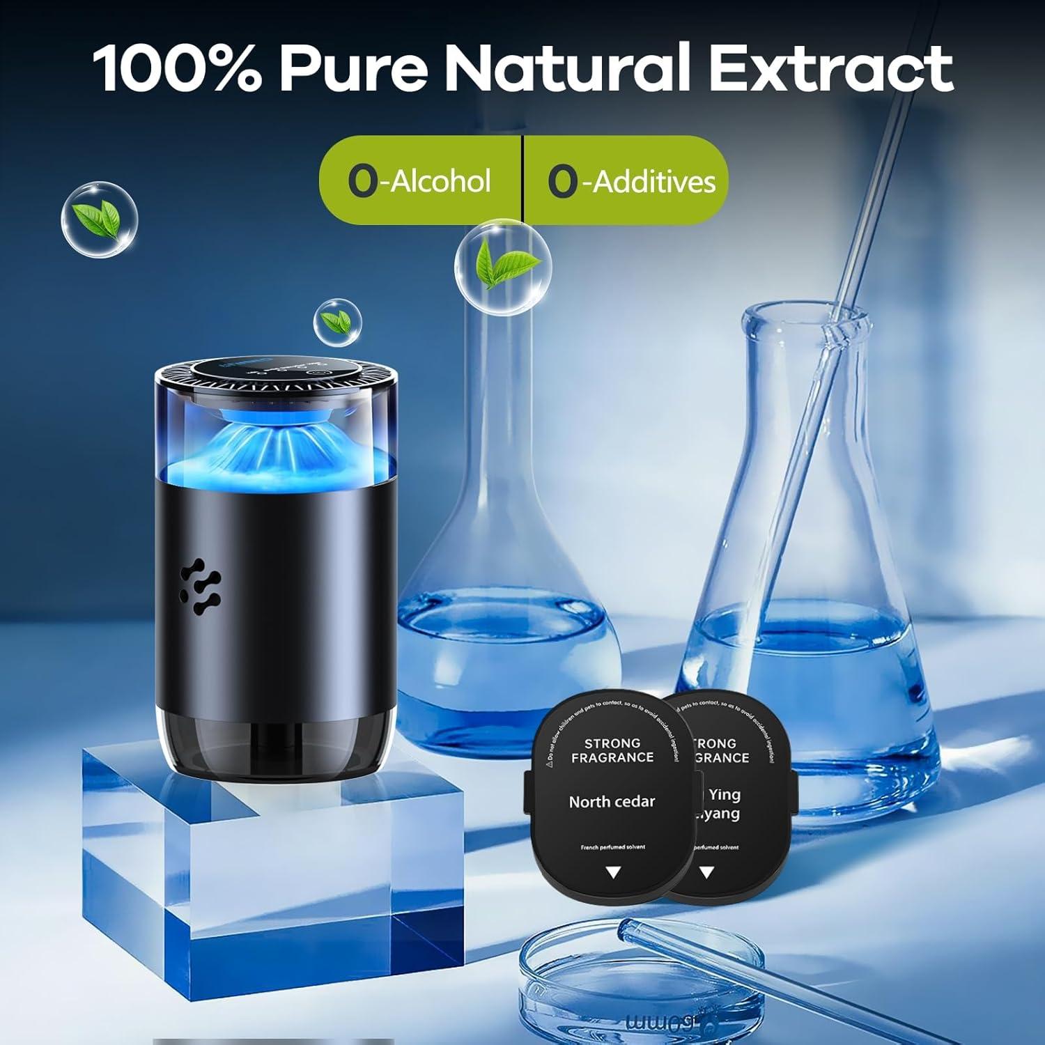 Difusor Automático de Aromas QUMIOBU para Carro con 2 Aceites