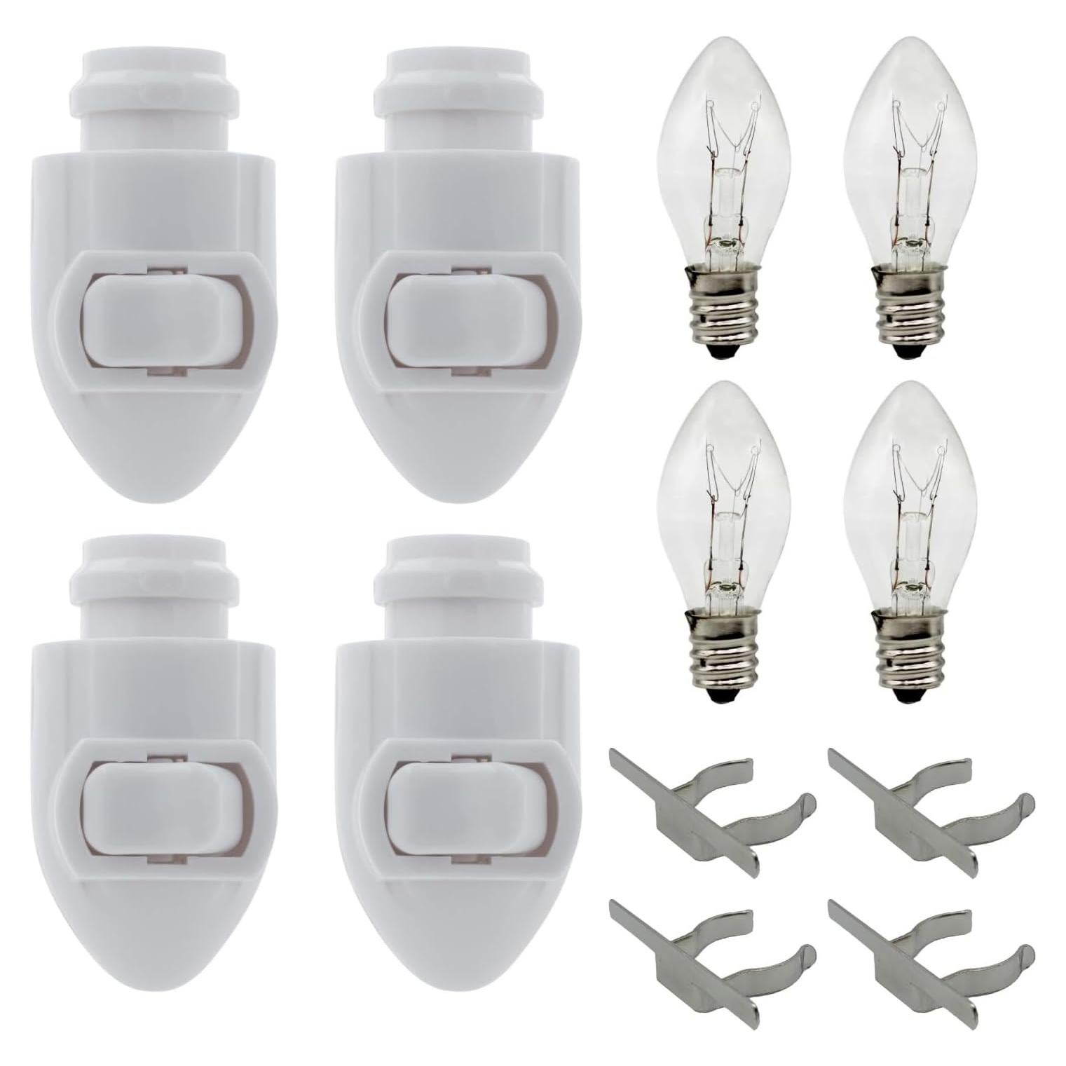 Kit de Luz Nocturna Enchufable Creative Hobbies 4 Bombillas