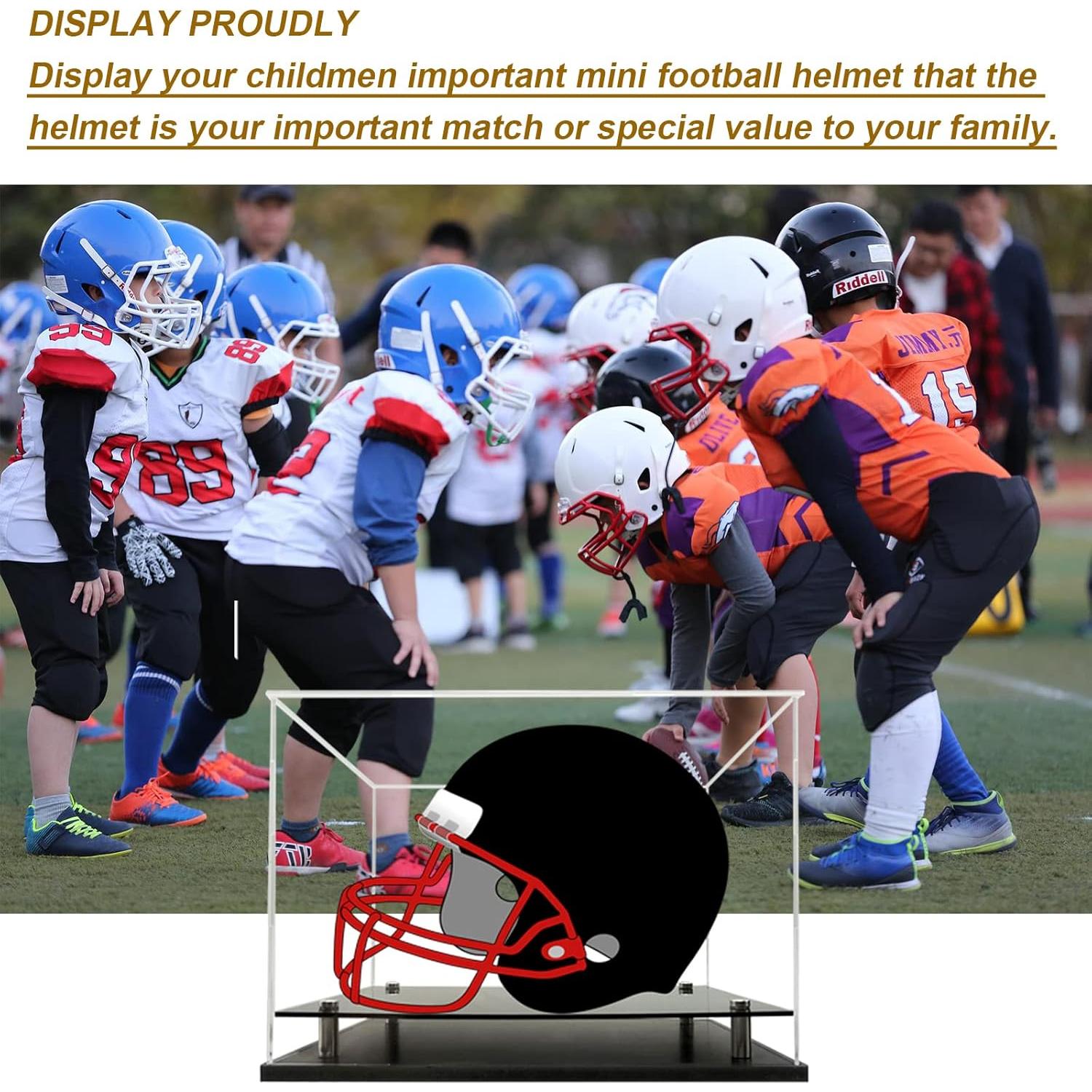 Estuche de Exhibición de Casco Mini WANLIAN Acrílico 20.3x15.2x17.8 cm