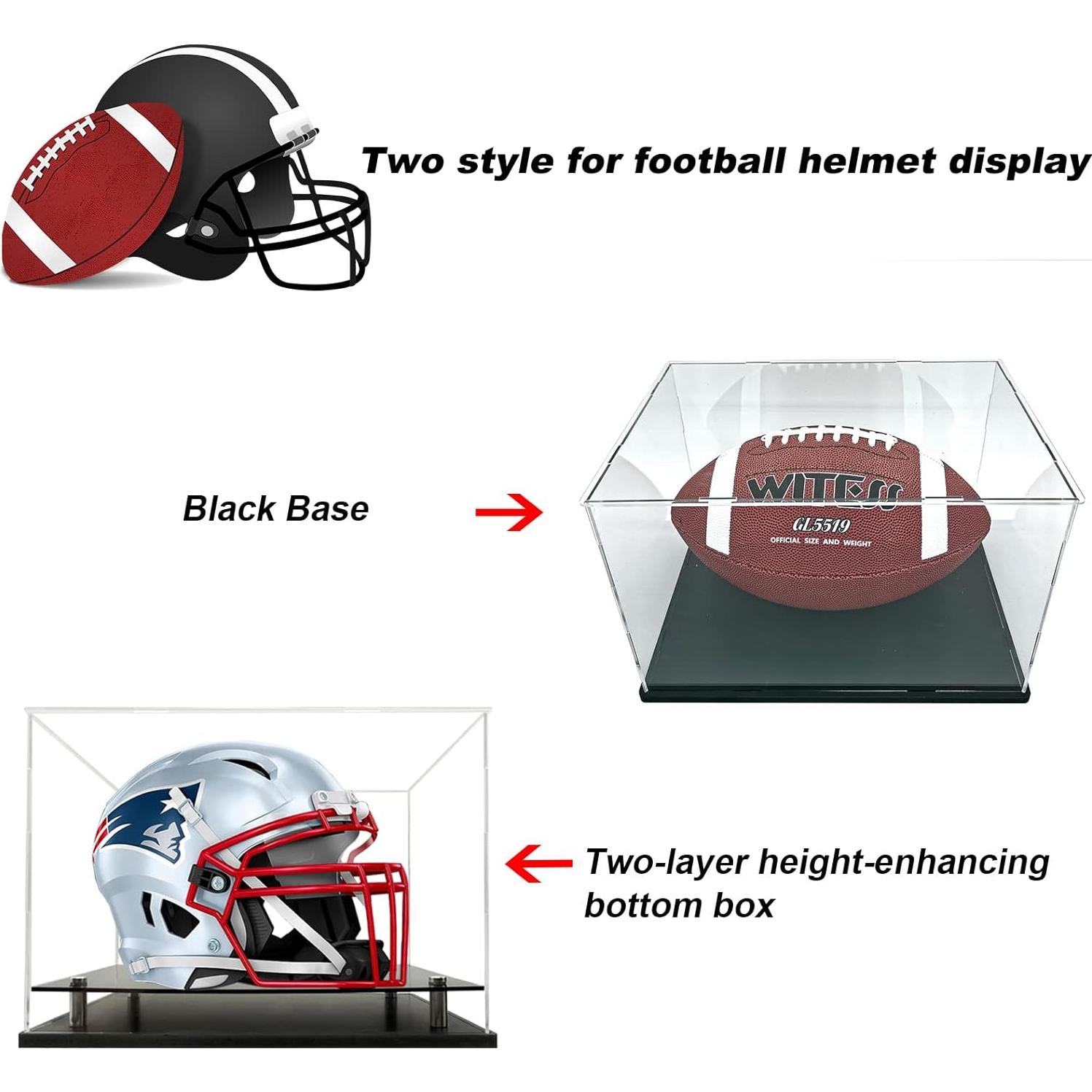 Estuche de Exhibición de Casco Mini WANLIAN Acrílico 20.3x15.2x17.8 cm
