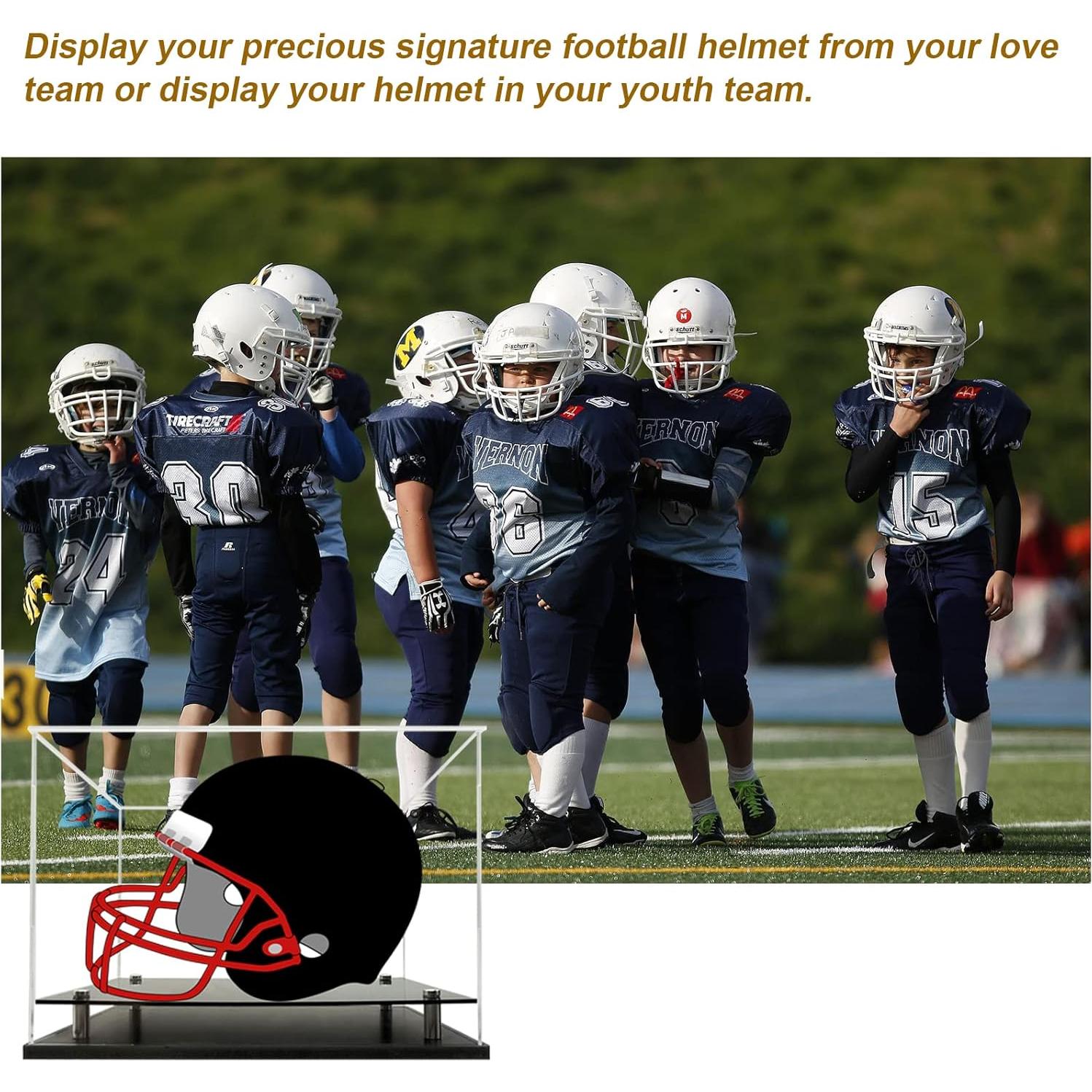 Estuche de Exhibición de Casco Mini WANLIAN Acrílico 20.3x15.2x17.8 cm