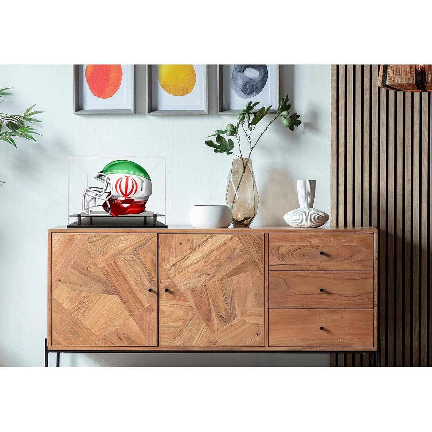 Estuche de Exhibición de Casco Mini WANLIAN Acrílico 20.3x15.2x17.8 cm