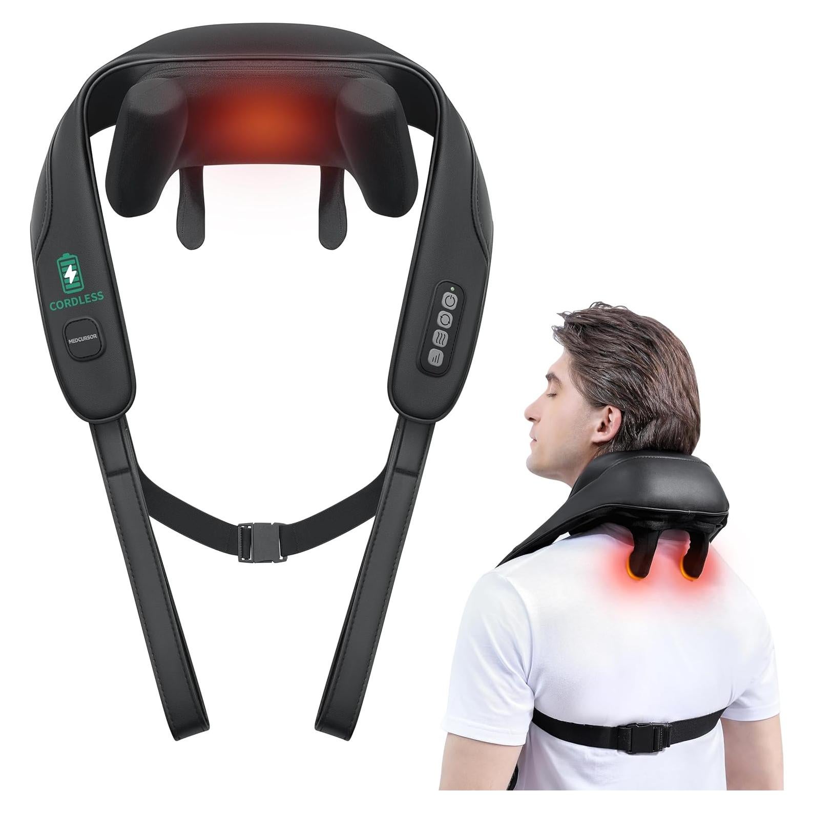 Masajeador de Cuello Medcursor NK-NM10 Inalámbrico 4D 6 Nodos