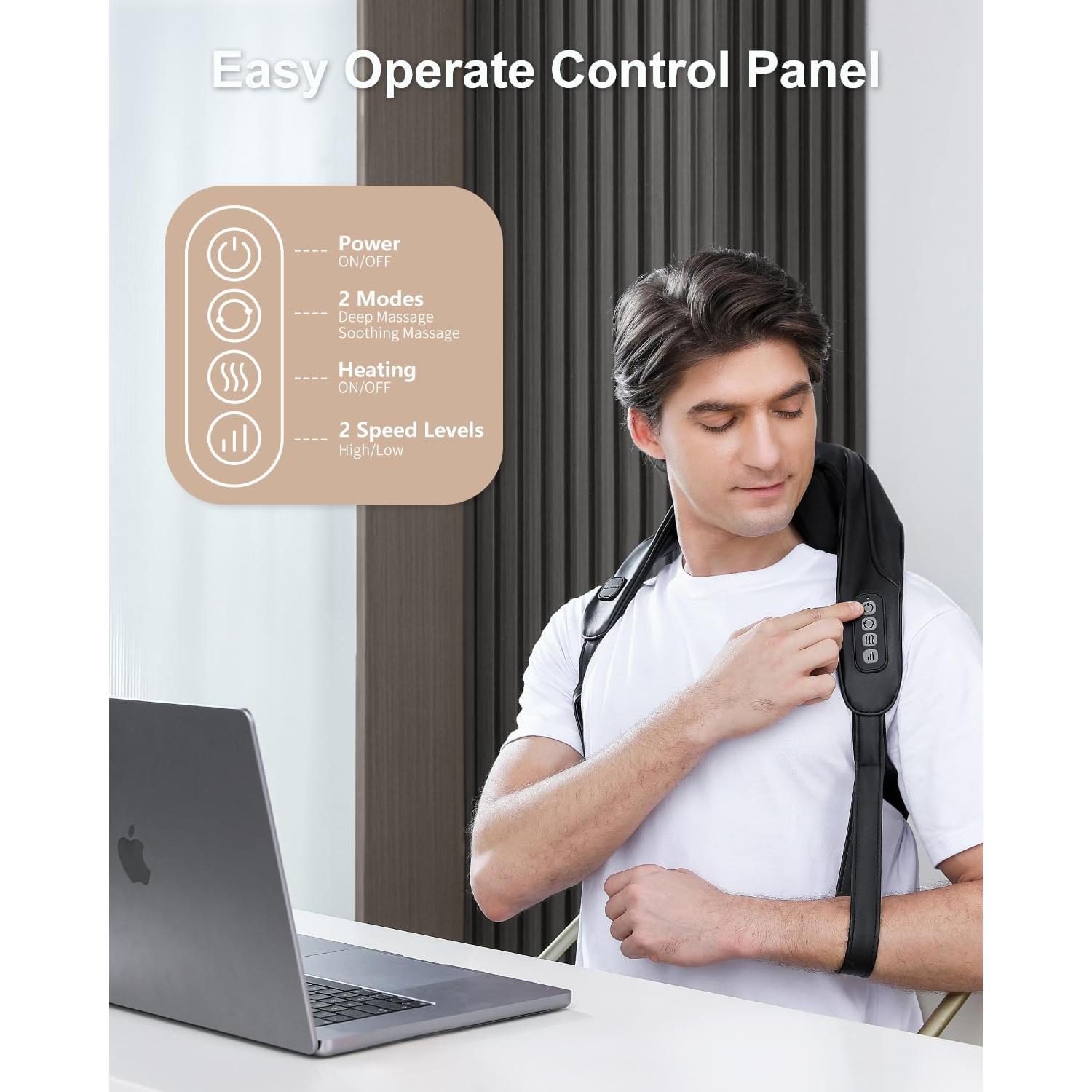 Masajeador de Cuello Medcursor NK-NM10 Inalámbrico 4D 6 Nodos