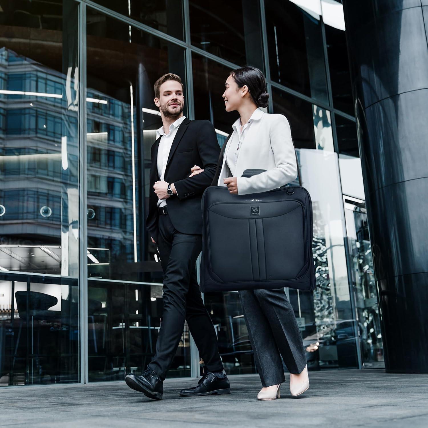 Bolsa de Traje Zegur Premium Negra para Viajes y Negocios