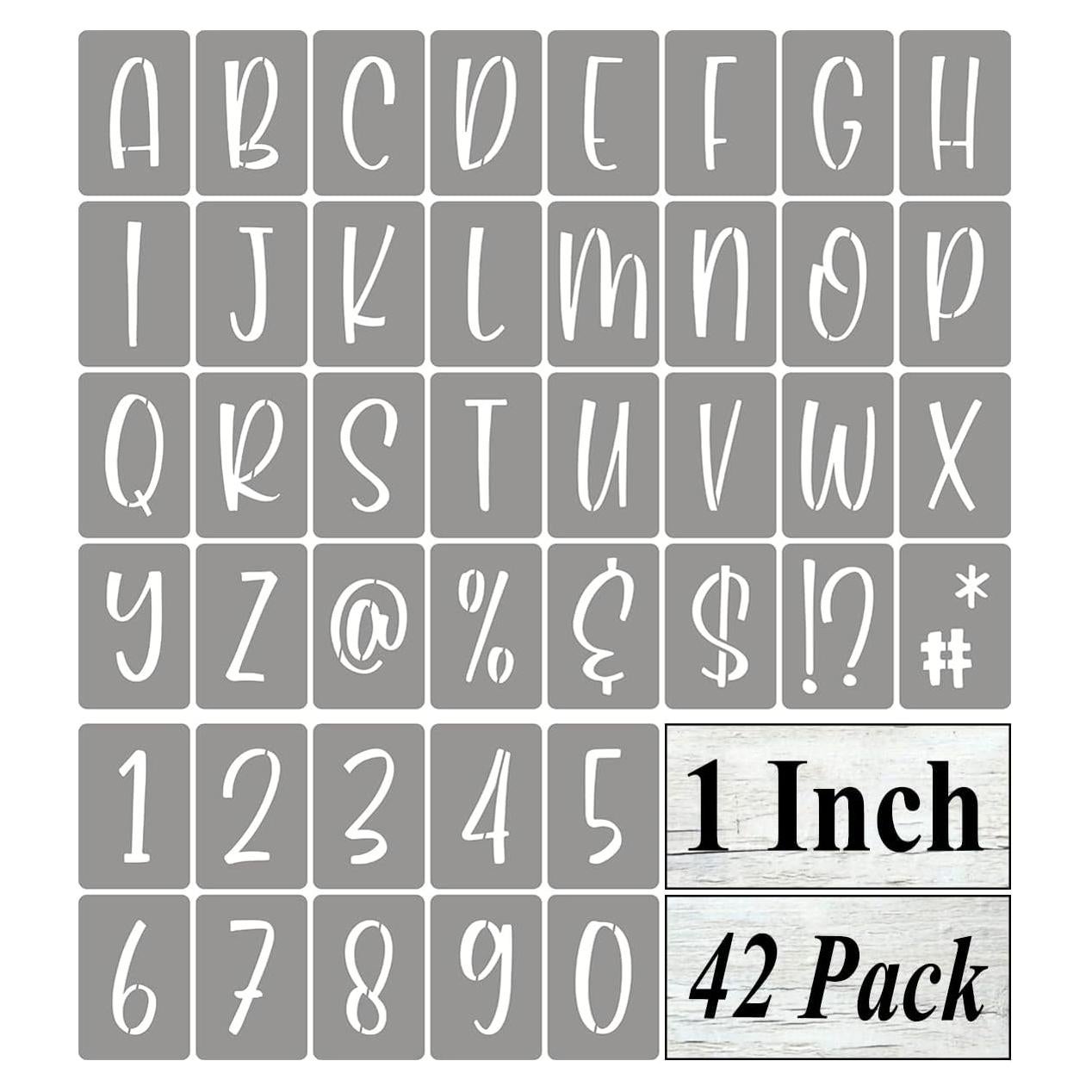 Plantillas Reutilizables de Letras y Números REOLAN 5.6x3.6cm