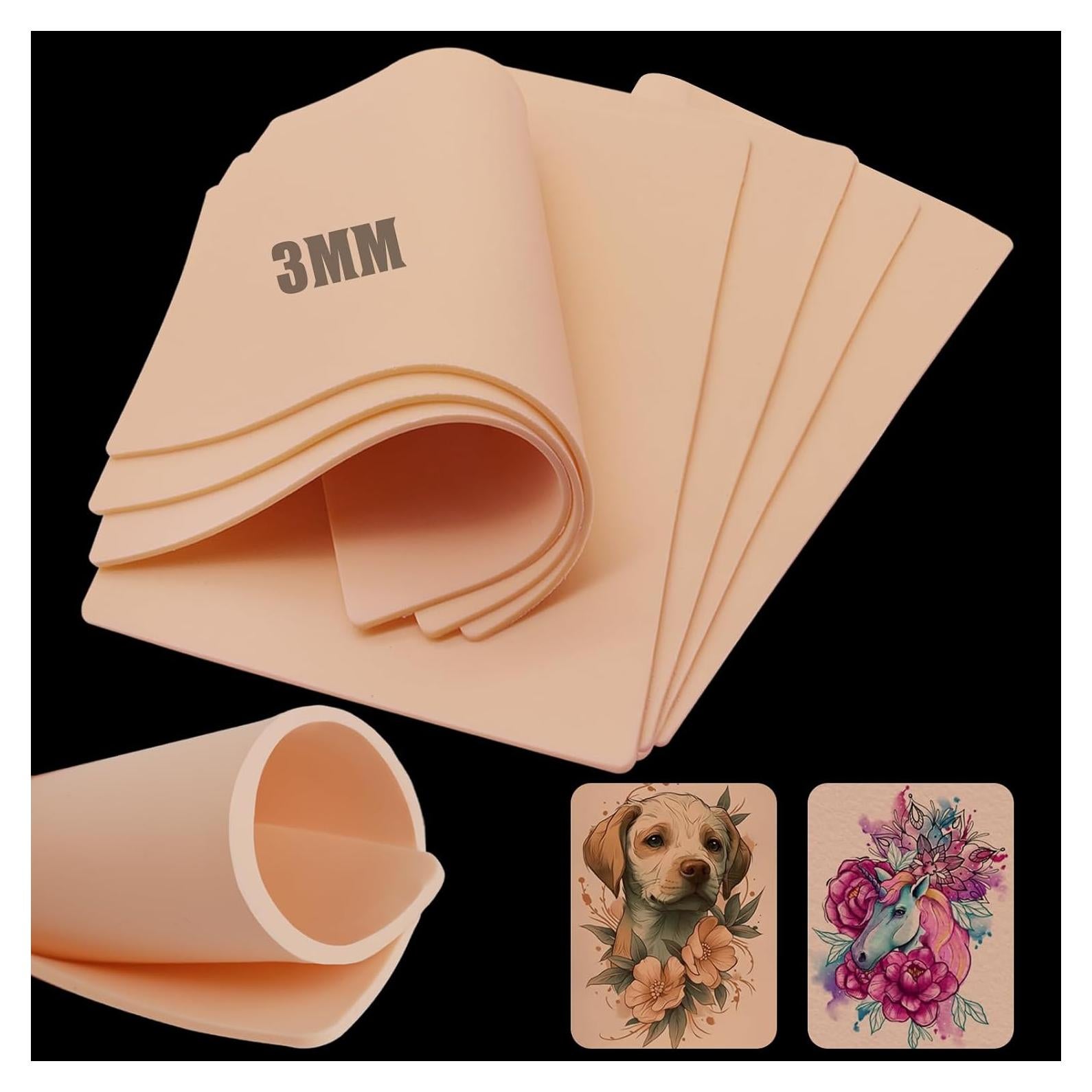 Piel Sintética para Tatuaje Autdor 15 Pcs 6x8" (15.24x20.32cm)