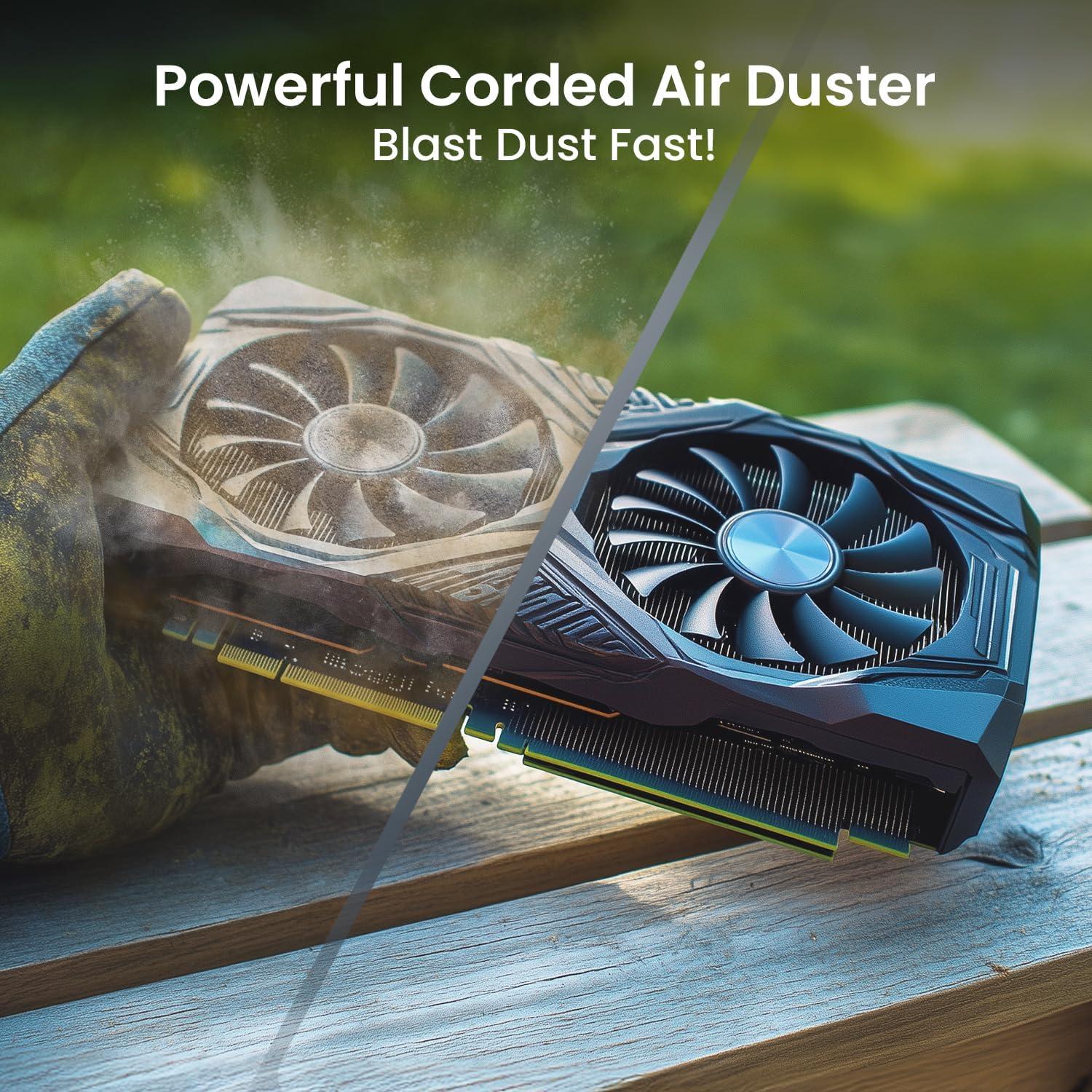 Soplador de Aire Eléctrico EVEO AirMaster AX 350W - Limpieza PC